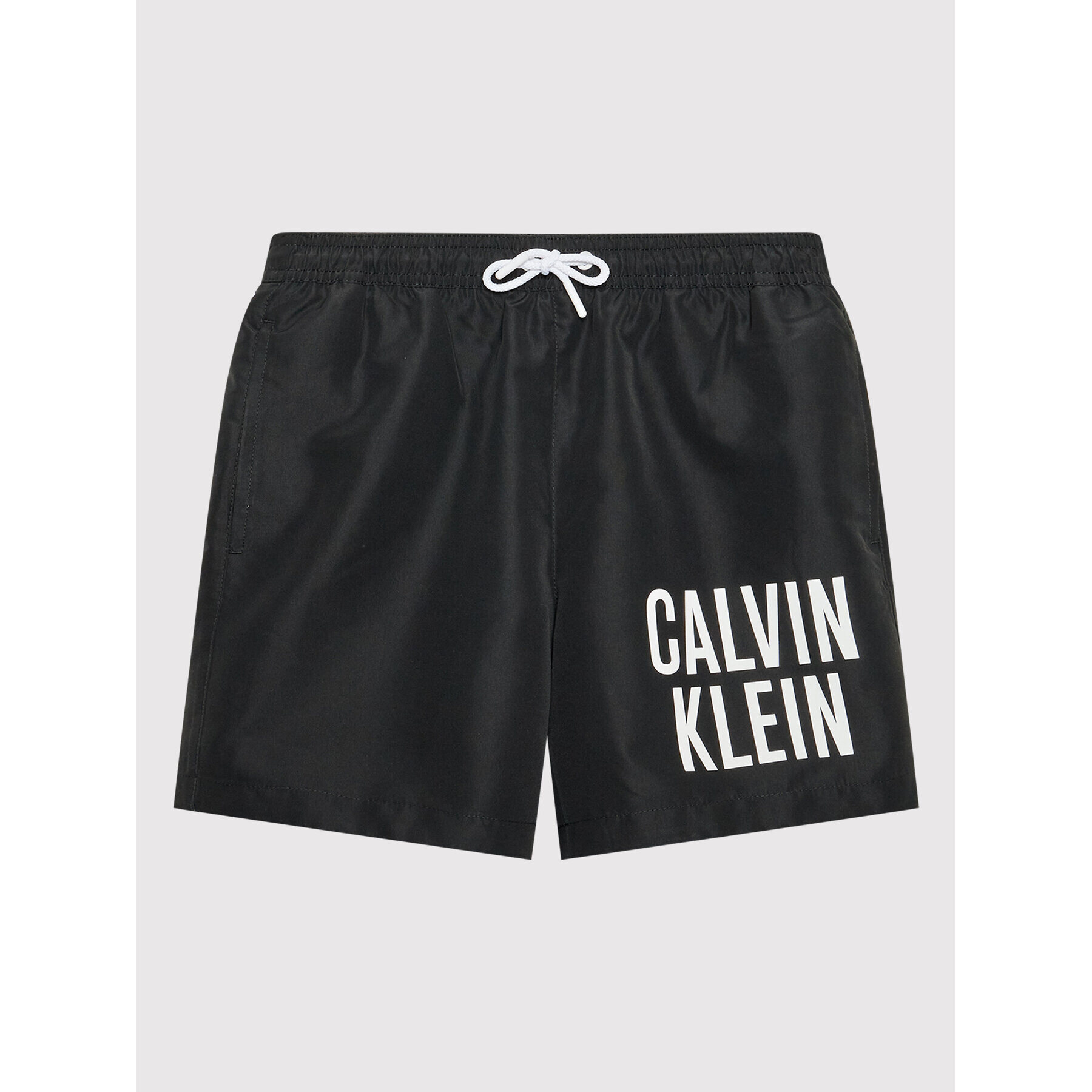 Calvin Klein Swimwear Плувни шорти Intense Power KV0KV00006 Черен Regular Fit - Pepit.bg