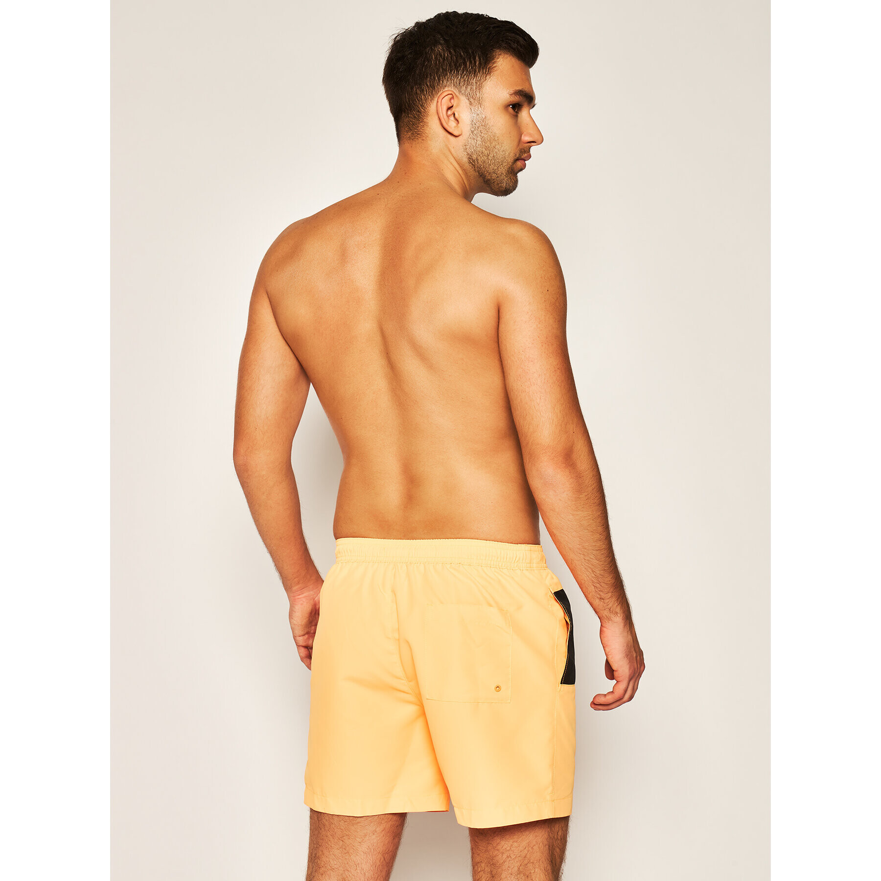 Calvin Klein Swimwear Плувни шорти KM0KM00456 Оранжев Regular Fit - Pepit.bg