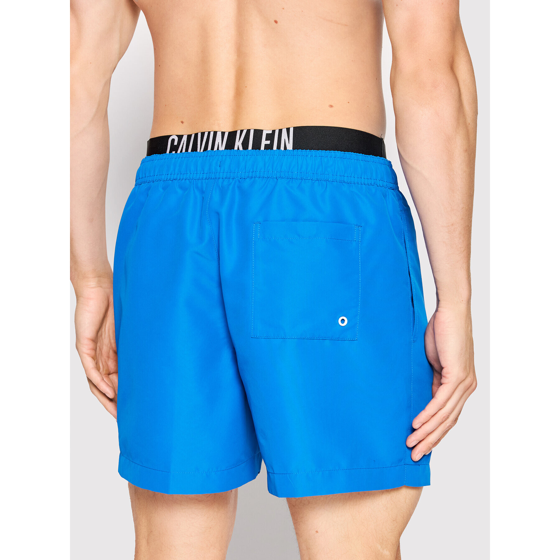 Calvin Klein Swimwear Плувни шорти KM0KM00702 Син Regular Fit - Pepit.bg