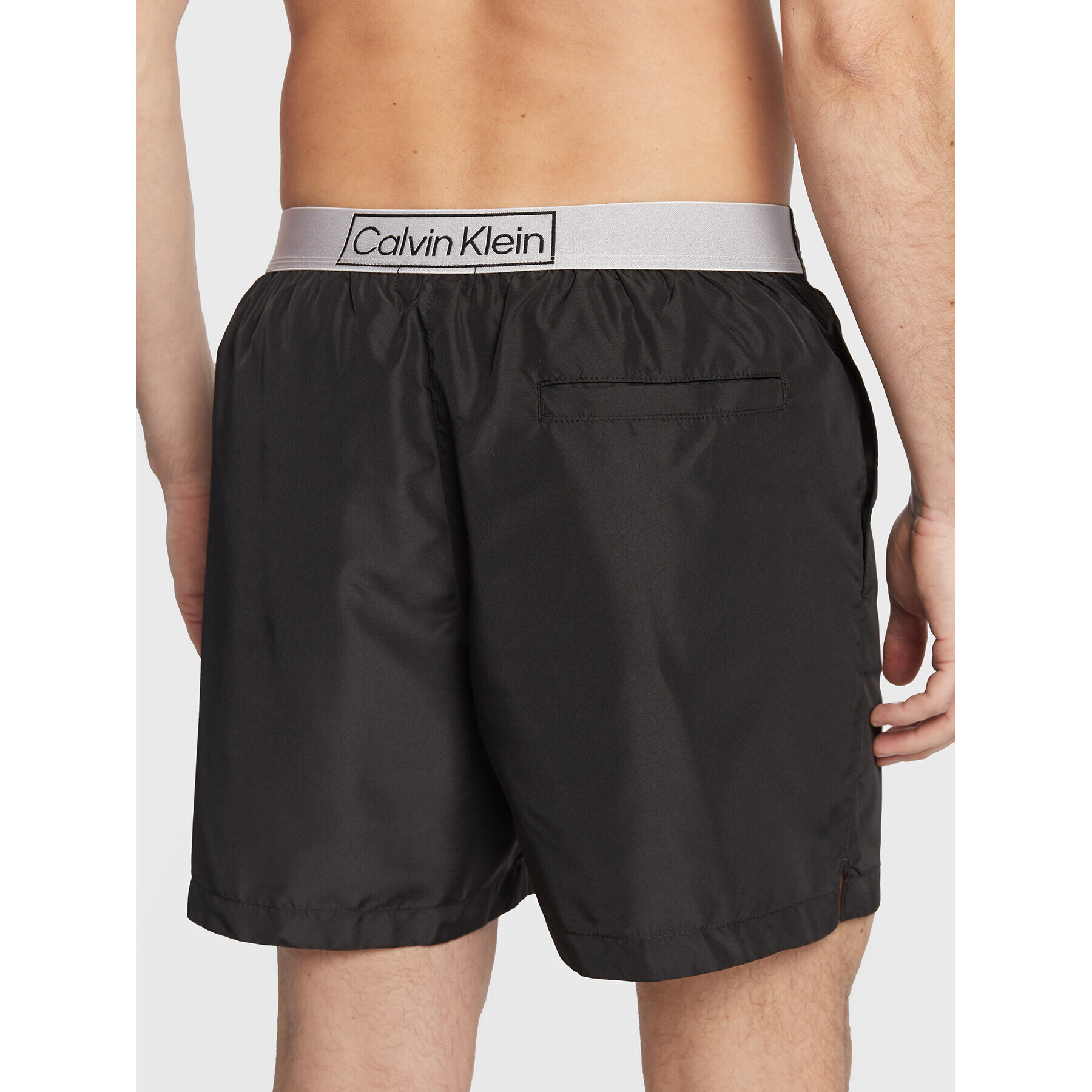 Calvin Klein Swimwear Плувни шорти KM0KM00787 Черен Regular Fit - Pepit.bg