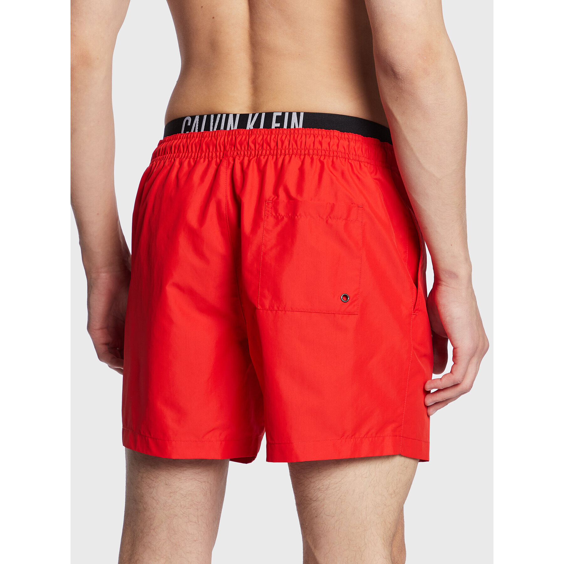 Calvin Klein Swimwear Плувни шорти KM0KM00798 Червен Regular Fit - Pepit.bg