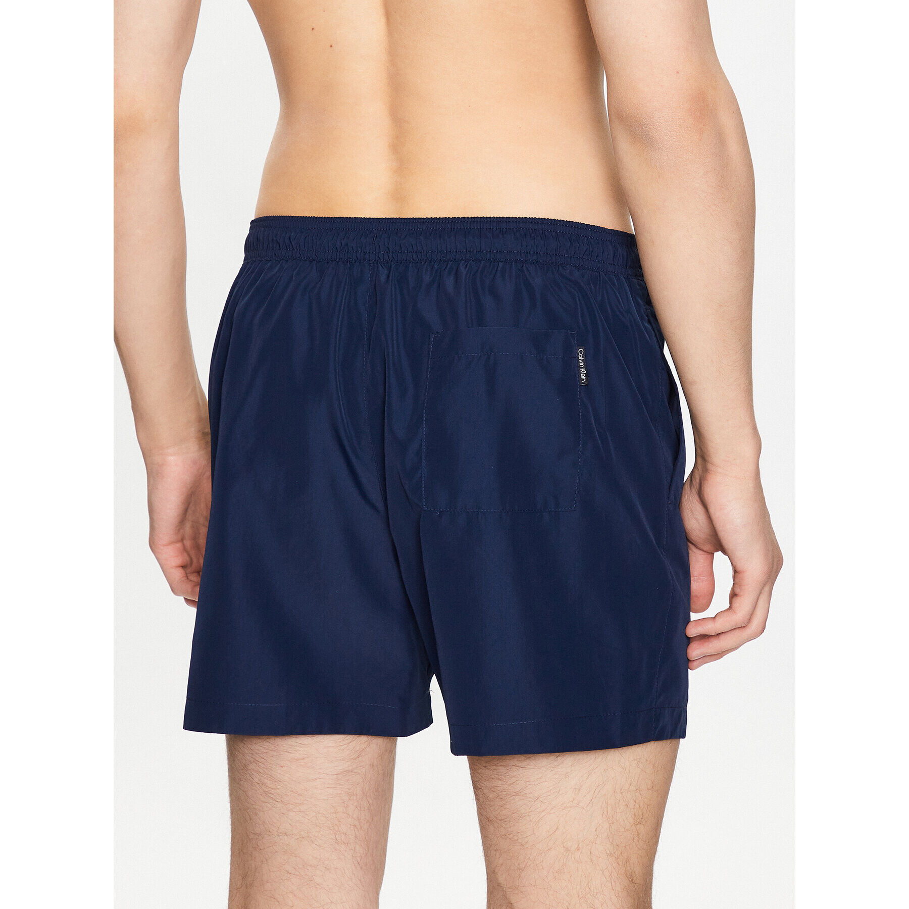 Calvin Klein Swimwear Плувни шорти KM0KM00800 Тъмносин Regular Fit - Pepit.bg