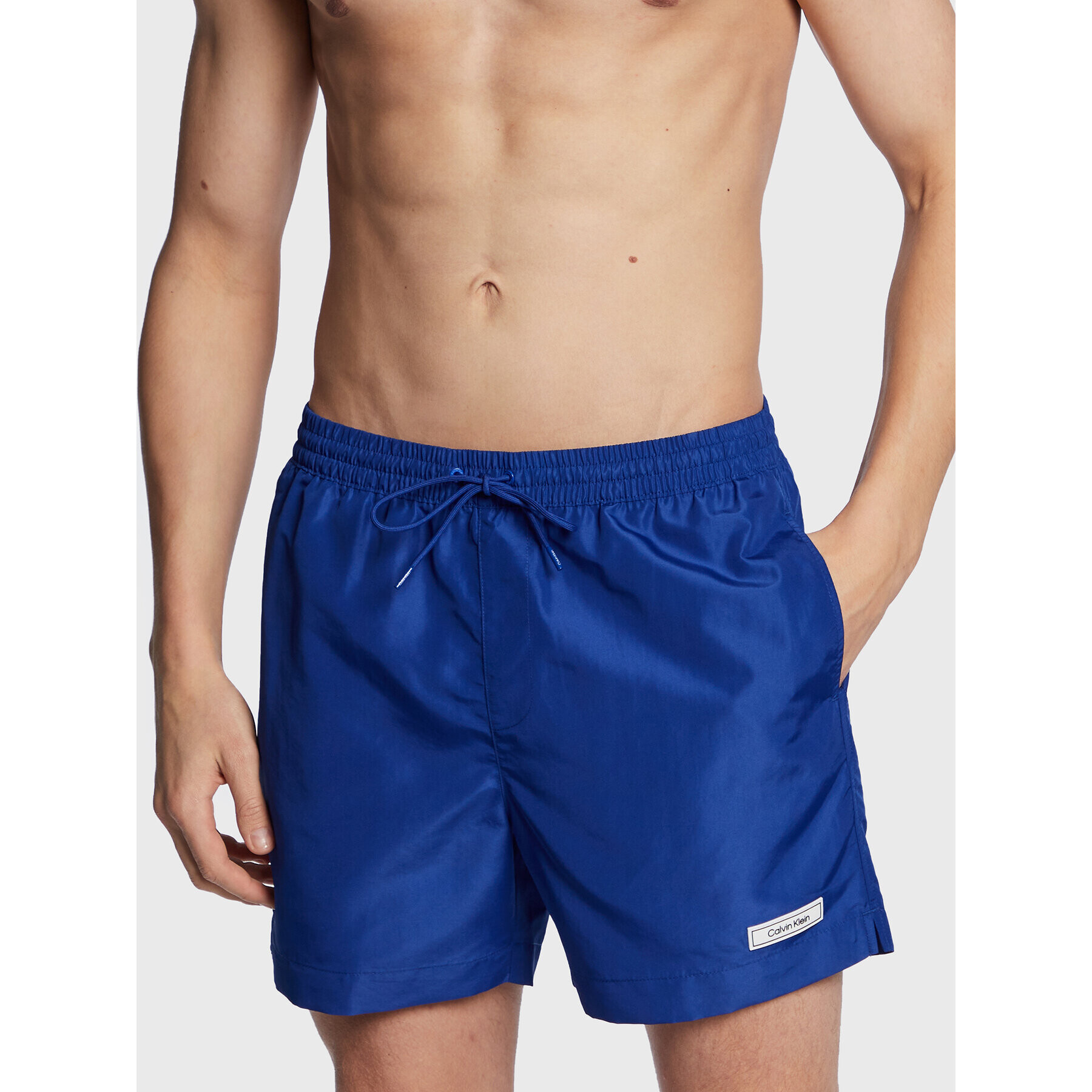 Calvin Klein Swimwear Плувни шорти KM0KM00812 Син Regular Fit - Pepit.bg