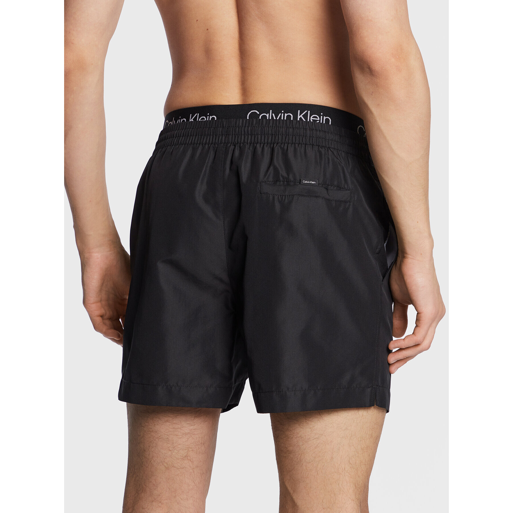 Calvin Klein Swimwear Плувни шорти KM0KM00815 Черен Regular Fit - Pepit.bg