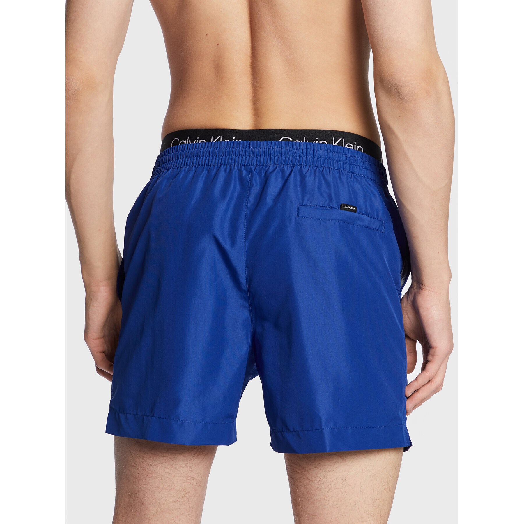 Calvin Klein Swimwear Плувни шорти KM0KM00815 Син Regular Fit - Pepit.bg