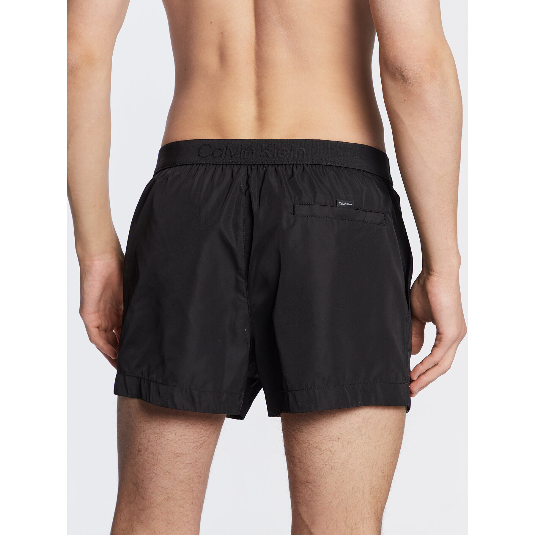 Calvin Klein Swimwear Плувни шорти KM0KM00861 Черен Regular Fit - Pepit.bg