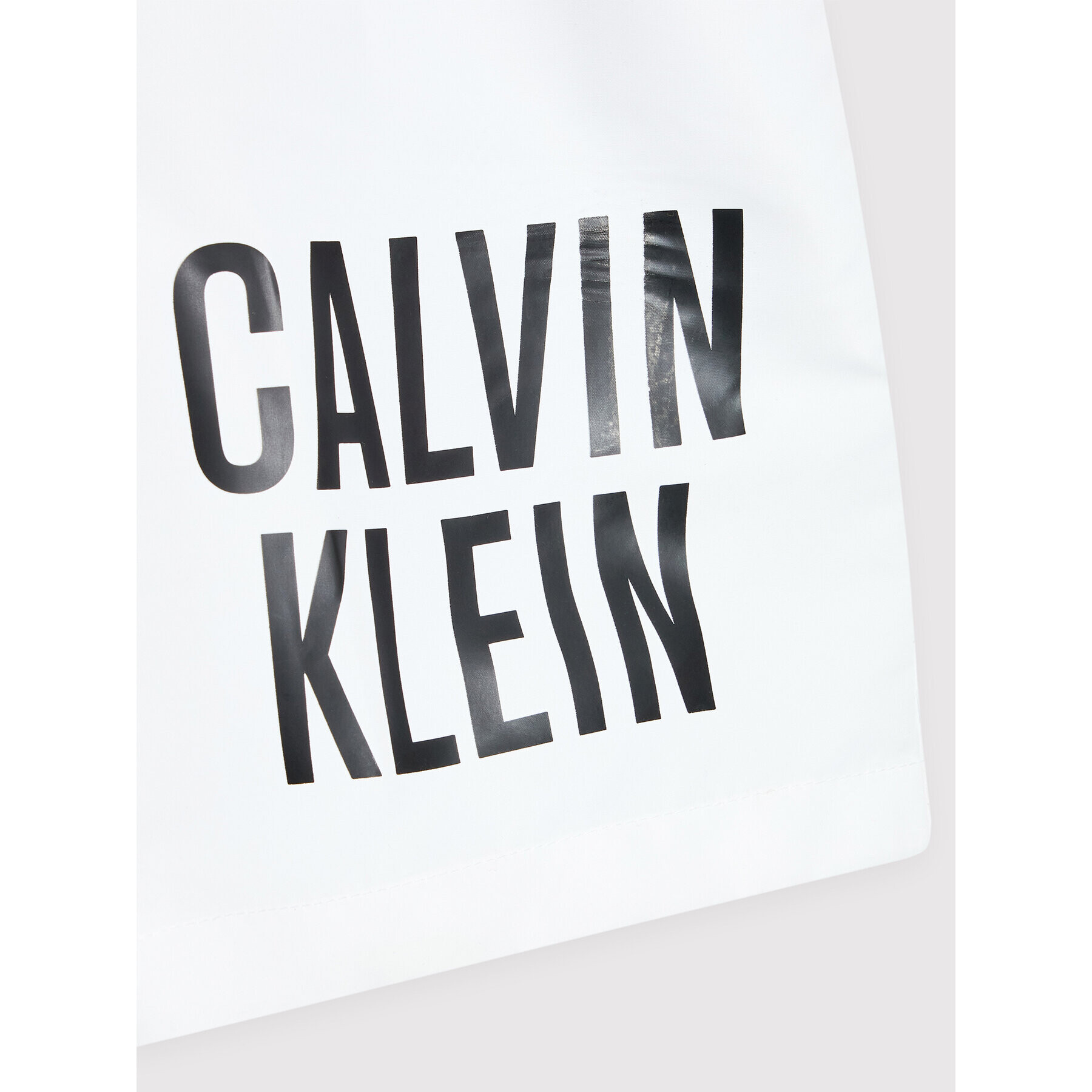 Calvin Klein Swimwear Плувни шорти KV0KV00006 Бял Regular Fit - Pepit.bg