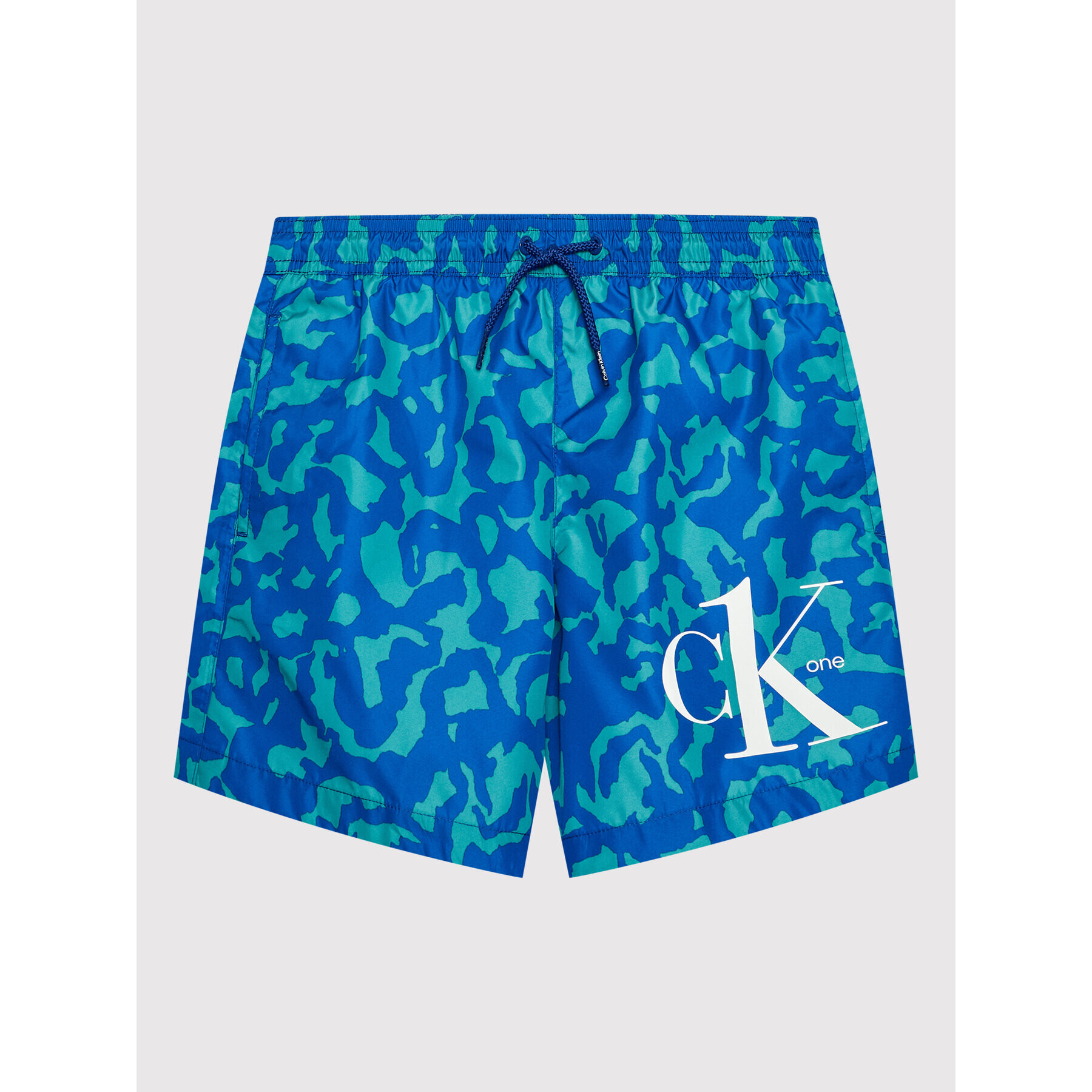 Calvin Klein Swimwear Плувни шорти KV0KV00008 Син Regular Fit - Pepit.bg