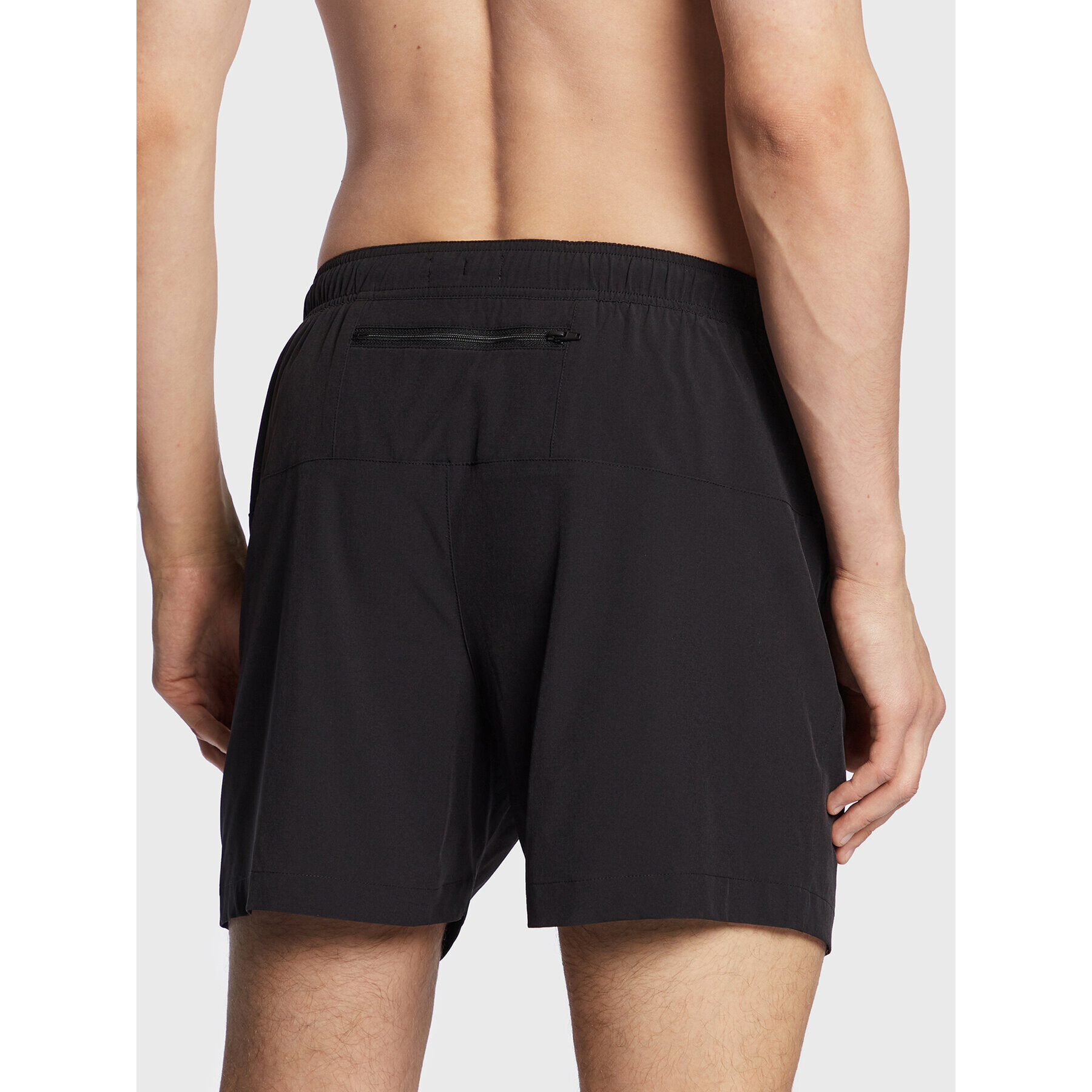 Calvin Klein Swimwear Плувни шорти Medium Drawstring Active KM0KM00797 Черен Regular Fit - Pepit.bg