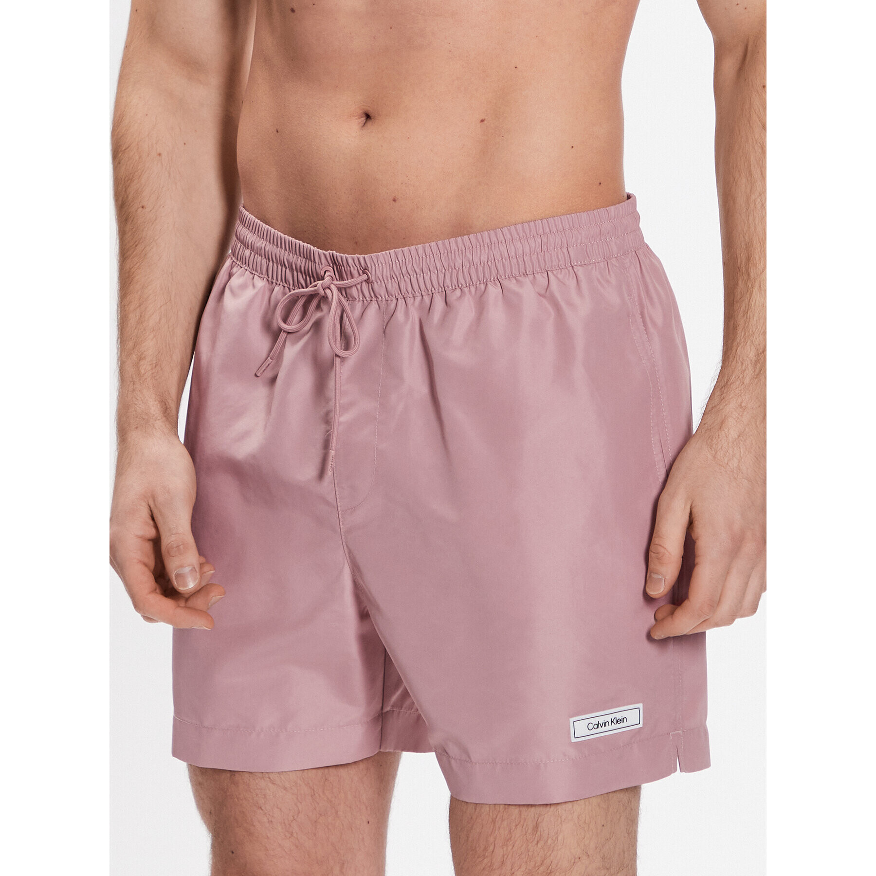 Calvin Klein Swimwear Плувни шорти Medium Drawstring KM0KM00812 Розов Regular Fit - Pepit.bg