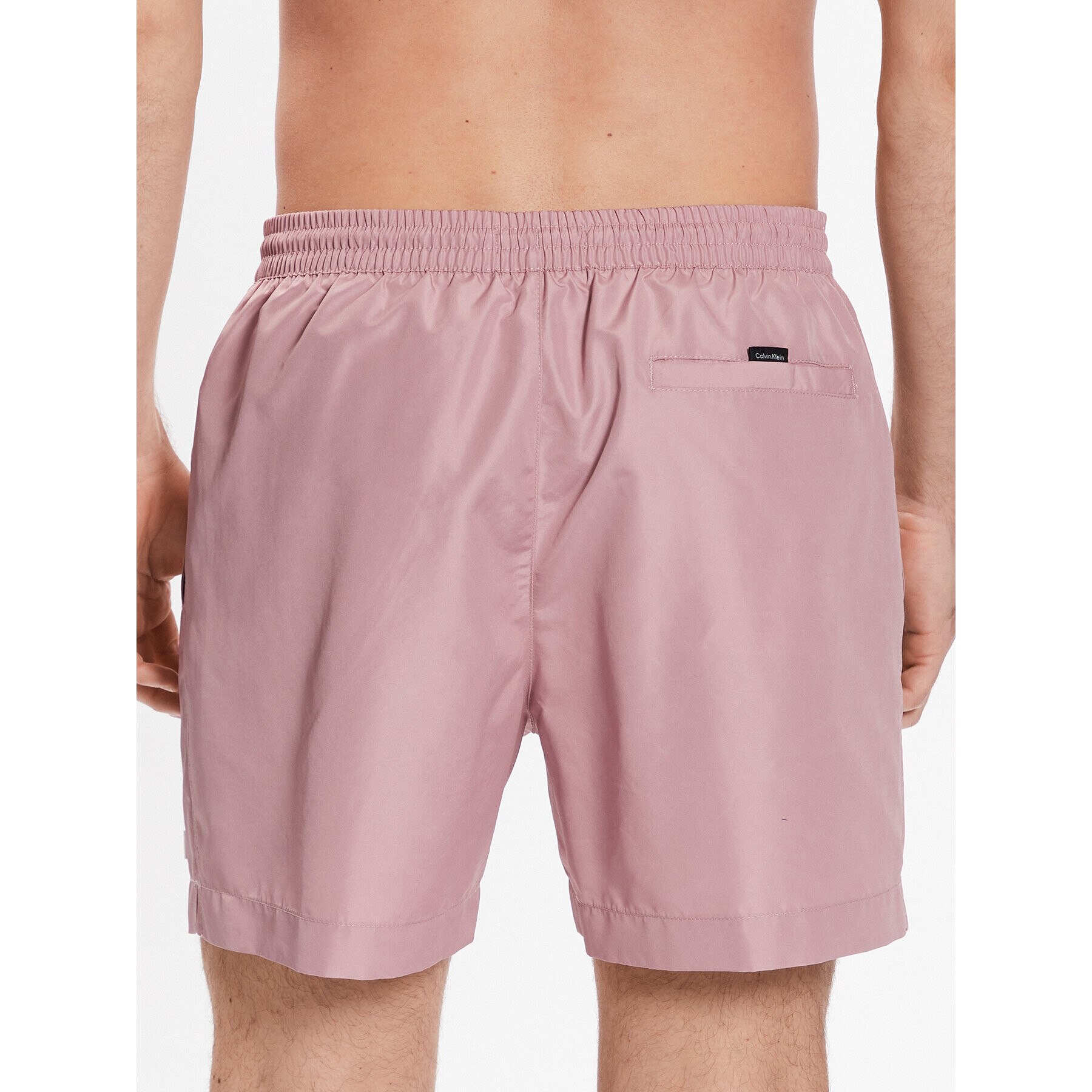 Calvin Klein Swimwear Плувни шорти Medium Drawstring KM0KM00812 Розов Regular Fit - Pepit.bg