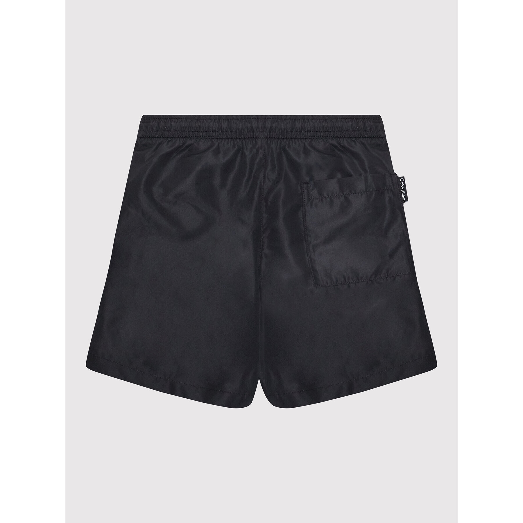 Calvin Klein Swimwear Плувни шорти Medium Drawstring KV0KV00002 Черен Regular Fit - Pepit.bg