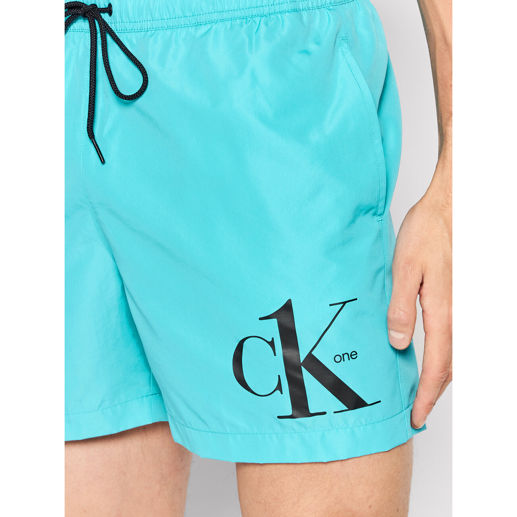 Calvin Klein Swimwear Плувни шорти Medium KM0KM00708 Син Regular Fit - Pepit.bg