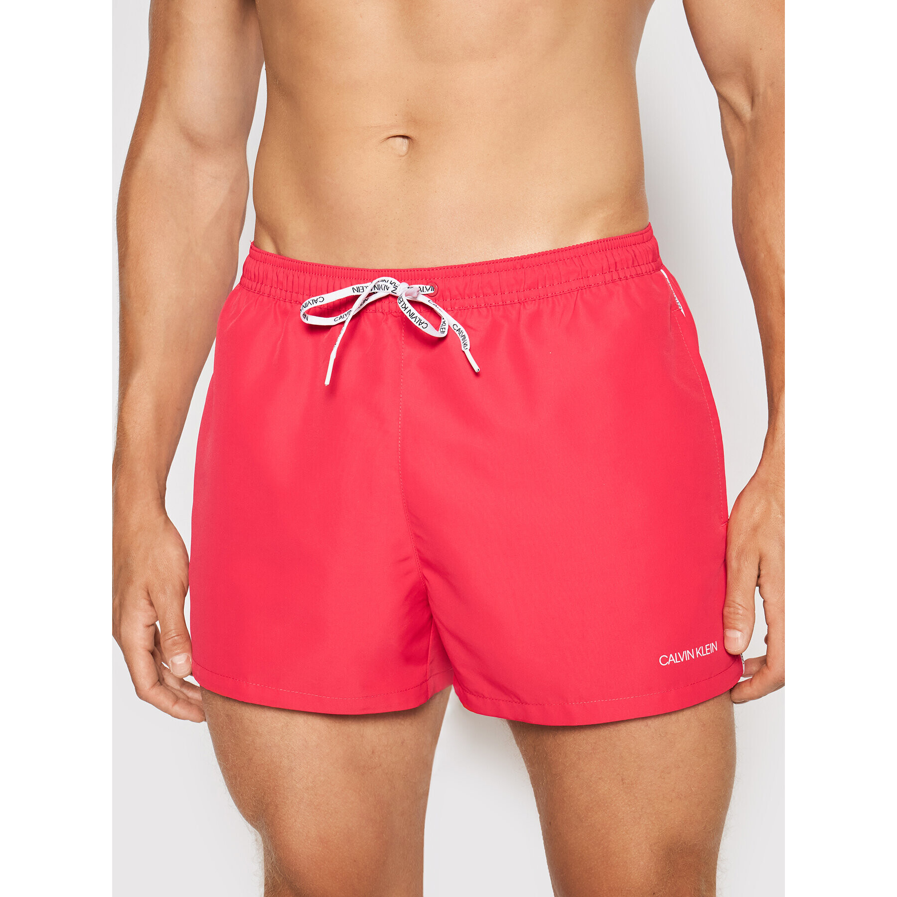 Calvin Klein Swimwear Плувни шорти Runner KM0KM00567 Розов Regular Fit - Pepit.bg