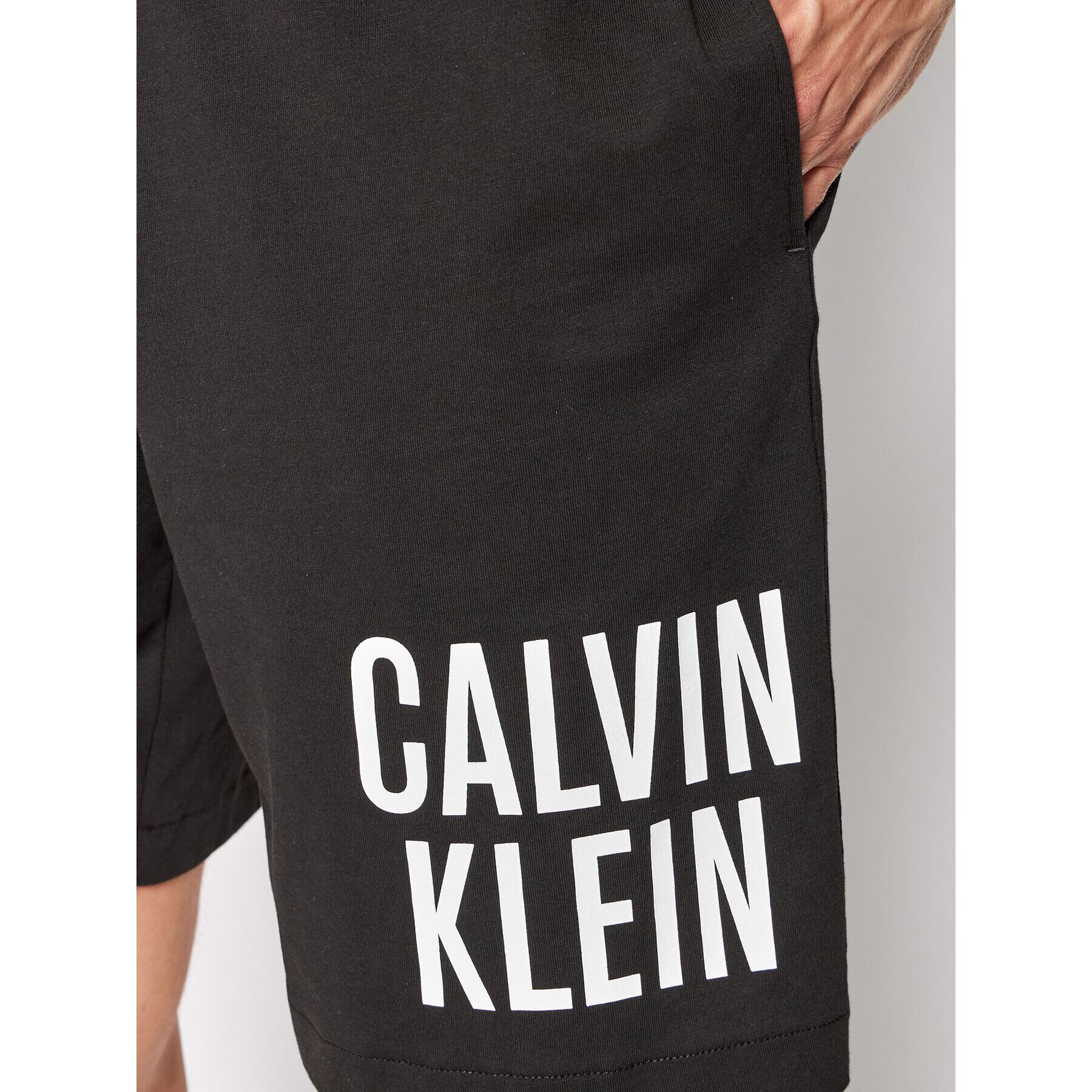 Calvin Klein Swimwear Спортни шорти KM0KM00753 Черен Regular Fit - Pepit.bg