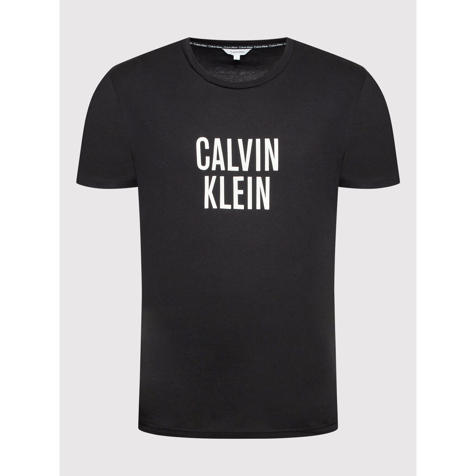 Calvin Klein Swimwear Тишърт Crew KM0KM00750 Черен Relaxed Fit - Pepit.bg