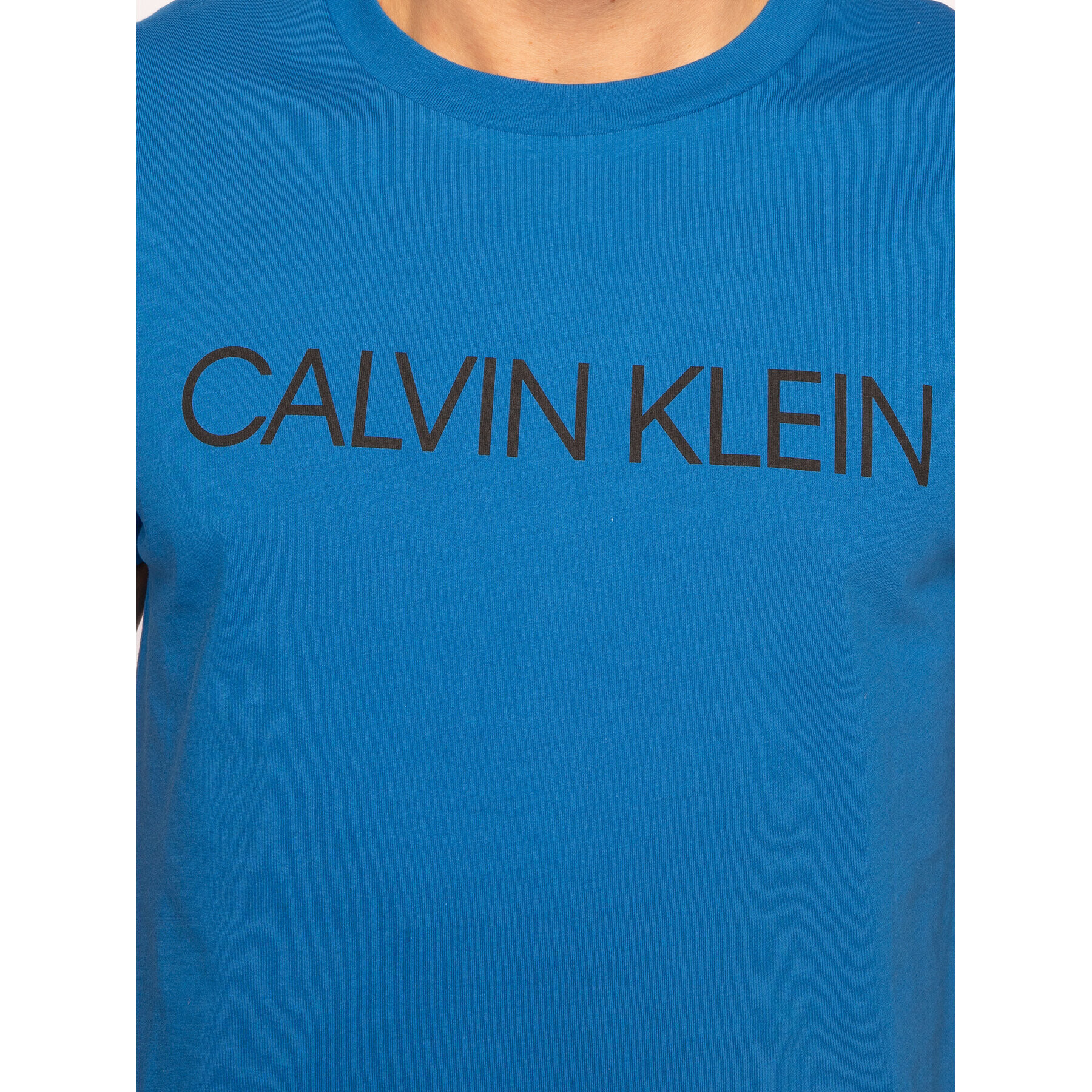 Calvin Klein Swimwear Тишърт Crew Tee KM0KM00479 Син Regular Fit - Pepit.bg