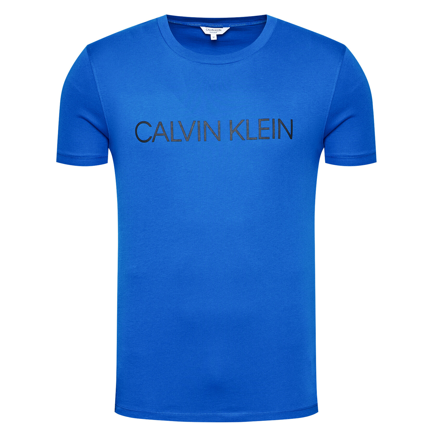 Calvin Klein Swimwear Тишърт Crew Tee KM0KM00605 Тъмносин Regular Fit - Pepit.bg