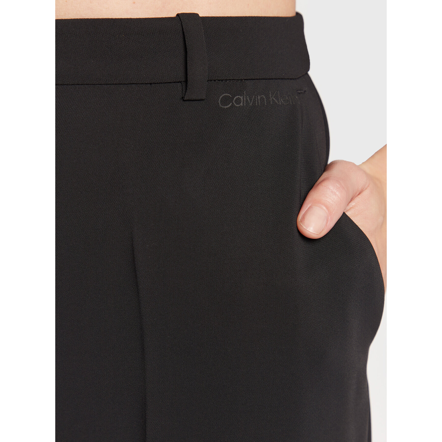 Calvin Klein Текстилни панталони Travel K20K205520 Черен Regular Fit - Pepit.bg