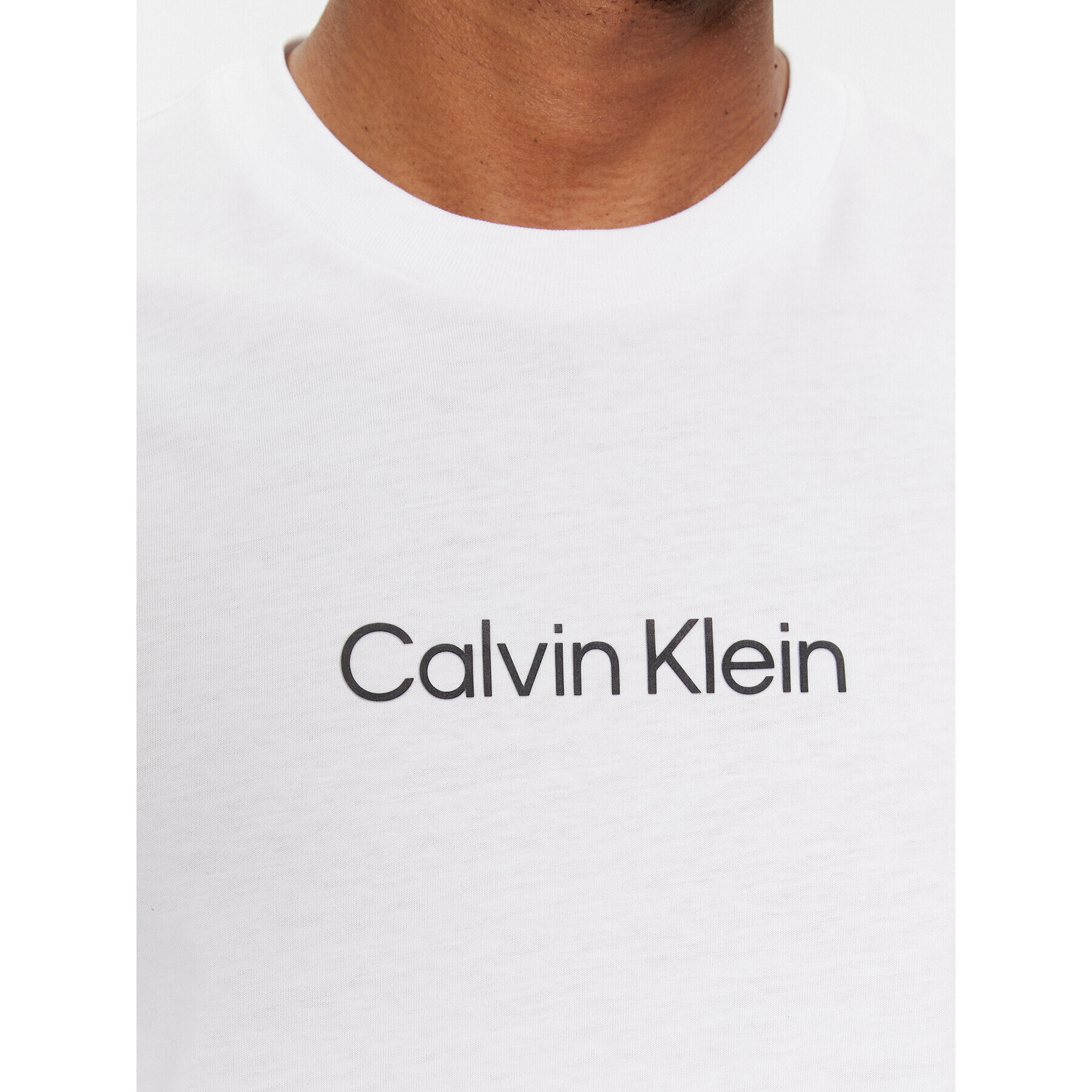 Calvin Klein Тениска с дълъг ръкав Hero K10K112396 Бял Regular Fit - Pepit.bg