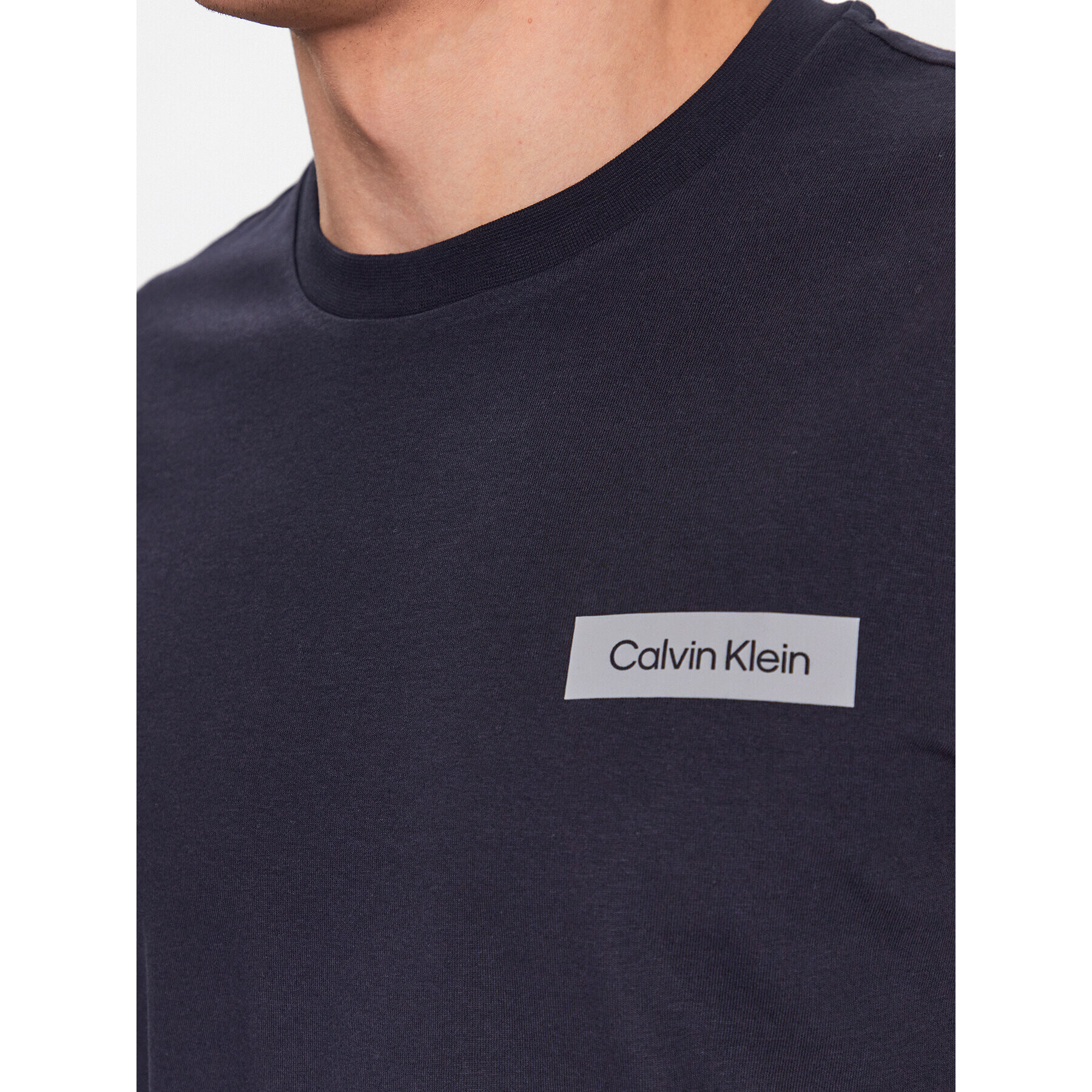 Calvin Klein Тениска с дълъг ръкав K10K112157 Тъмносин Regular Fit - Pepit.bg