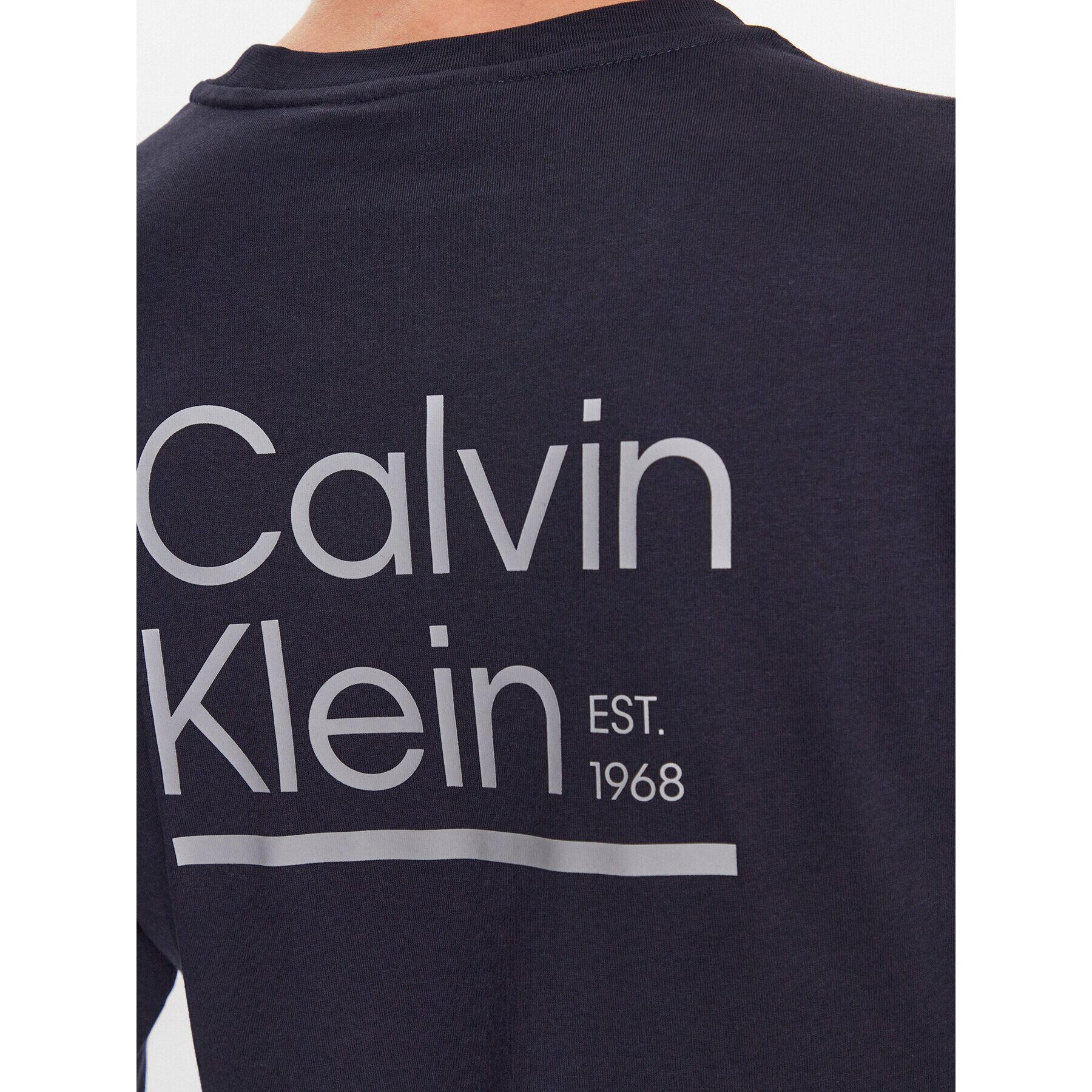 Calvin Klein Тениска с дълъг ръкав K10K112157 Тъмносин Regular Fit - Pepit.bg