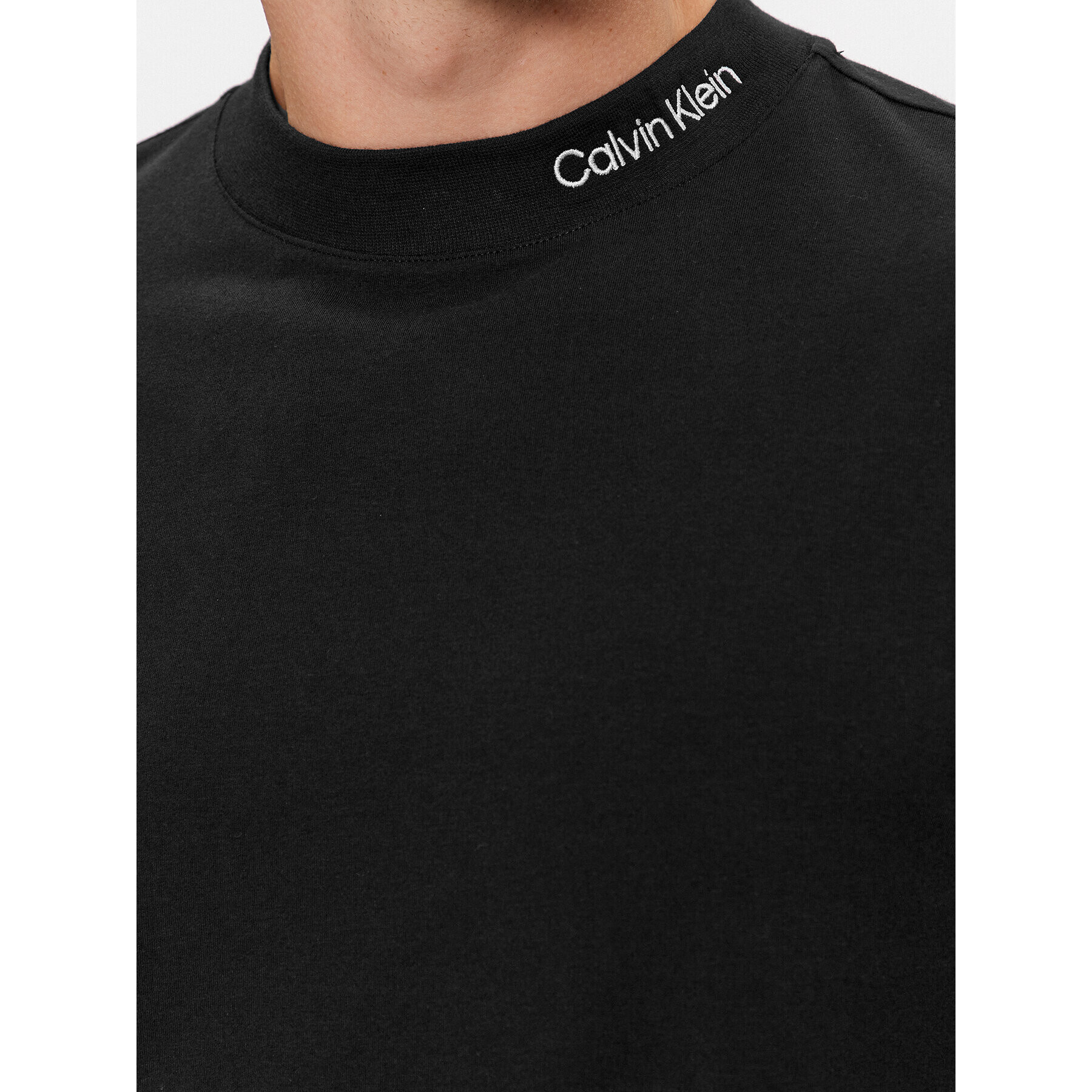 Calvin Klein Тениска с дълъг ръкав Logo K10K112757 Черен Regular Fit - Pepit.bg