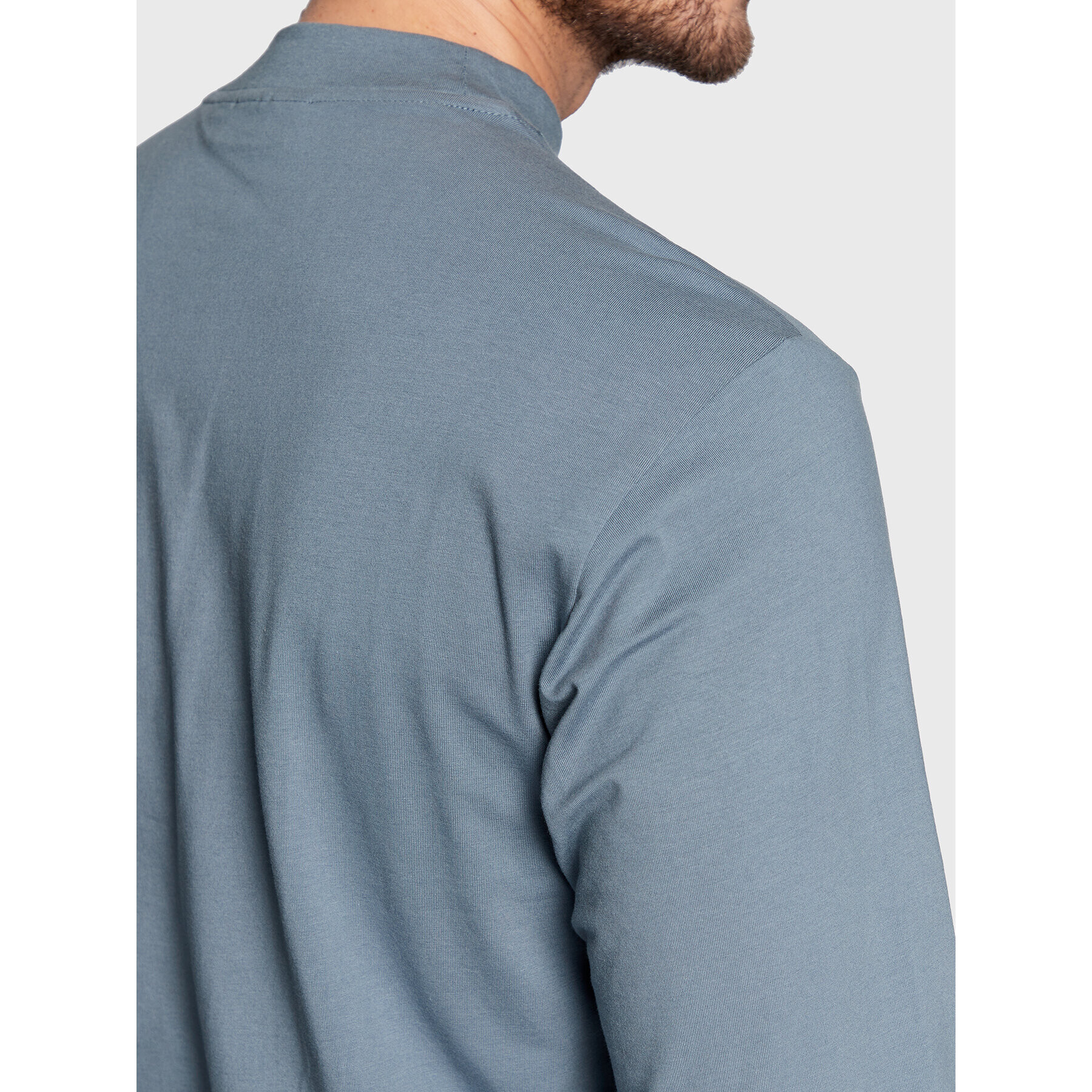 Calvin Klein Тениска с дълъг ръкав Micro Logo K10K110179 Син Regular Fit - Pepit.bg