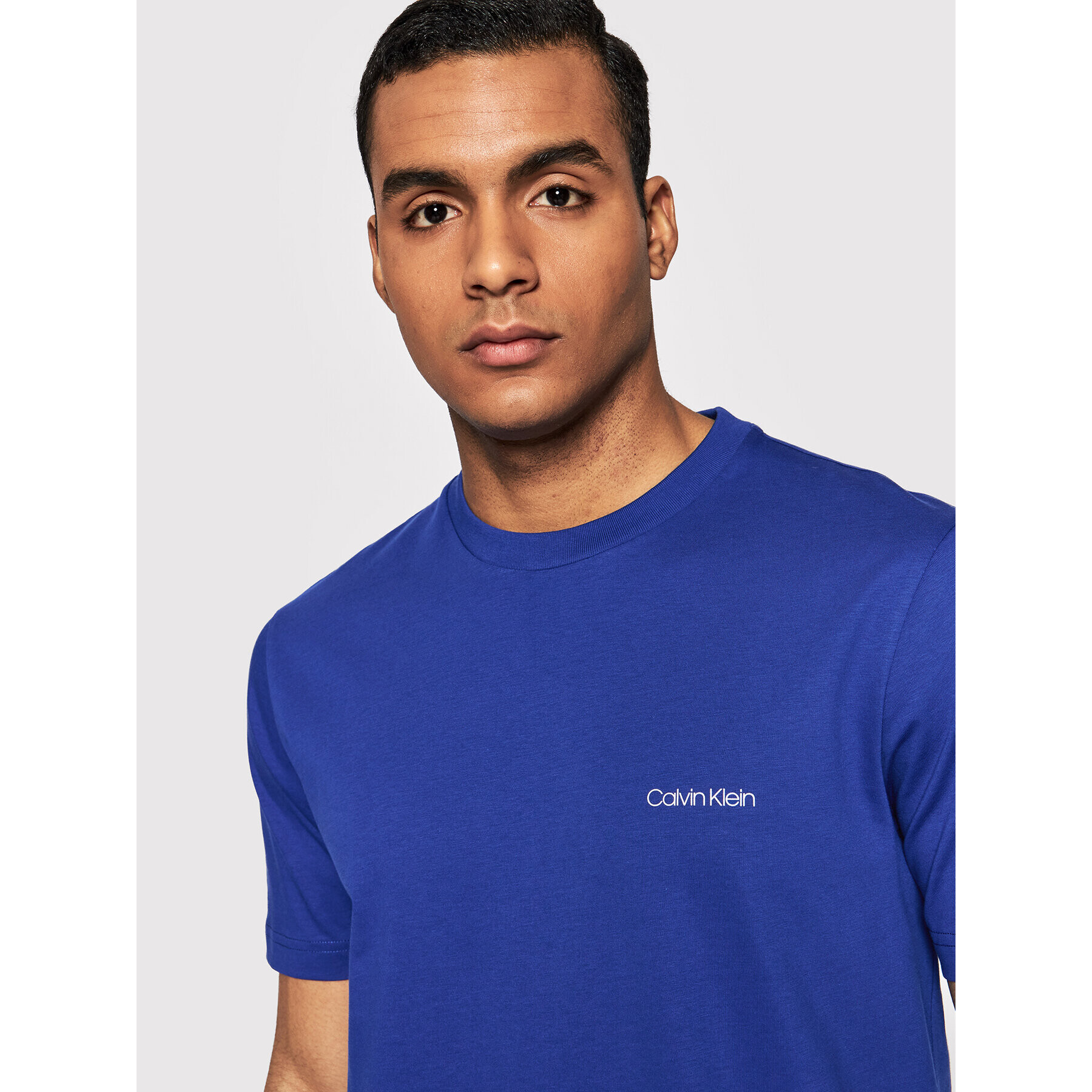 Calvin Klein Тишърт Chest Logo K10K103307 Син Regular Fit - Pepit.bg