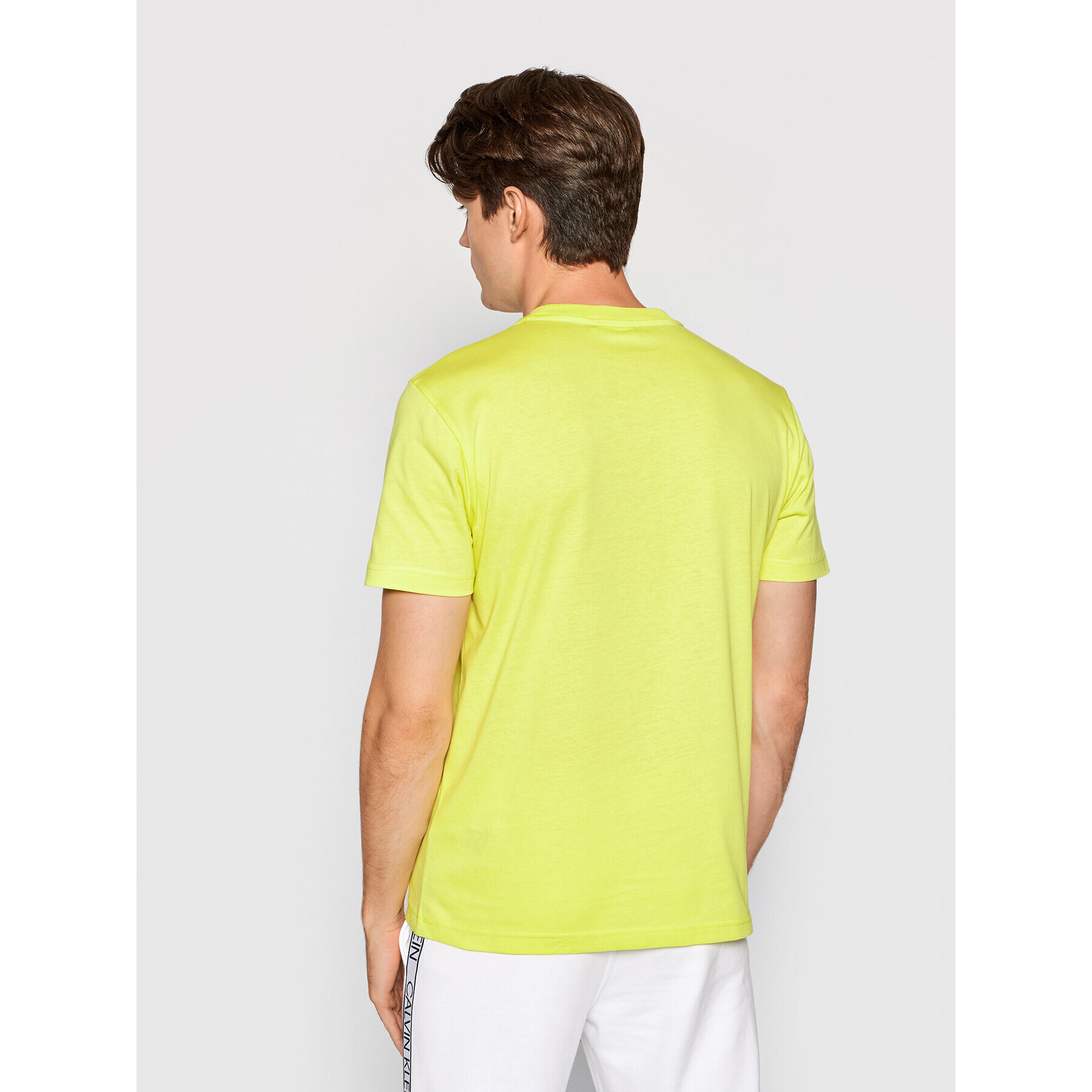Calvin Klein Тишърт Chest Logo K10K103307 Зелен Regular Fit - Pepit.bg