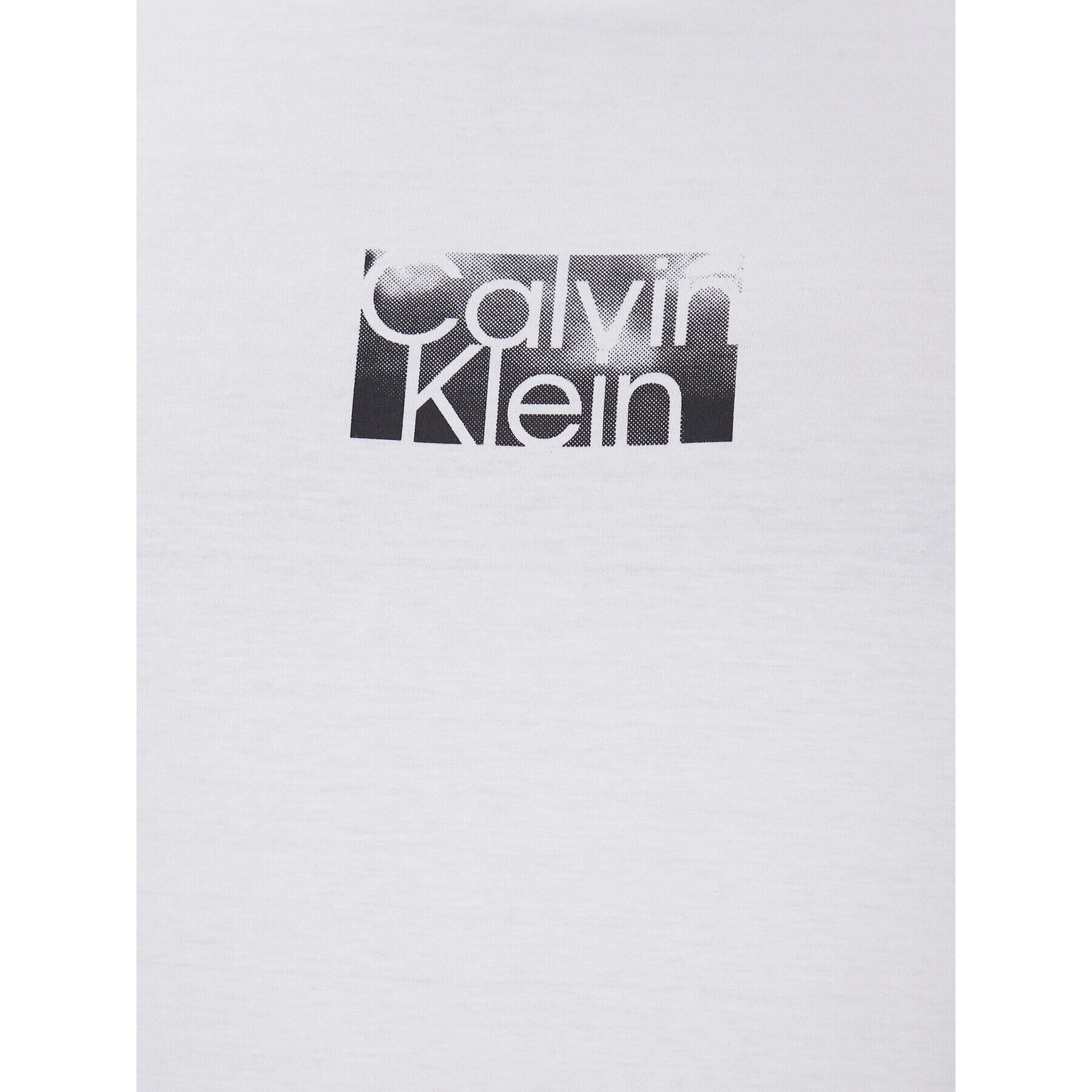 Calvin Klein Тишърт Cloud Logo K10K111119 Бял Regular Fit - Pepit.bg