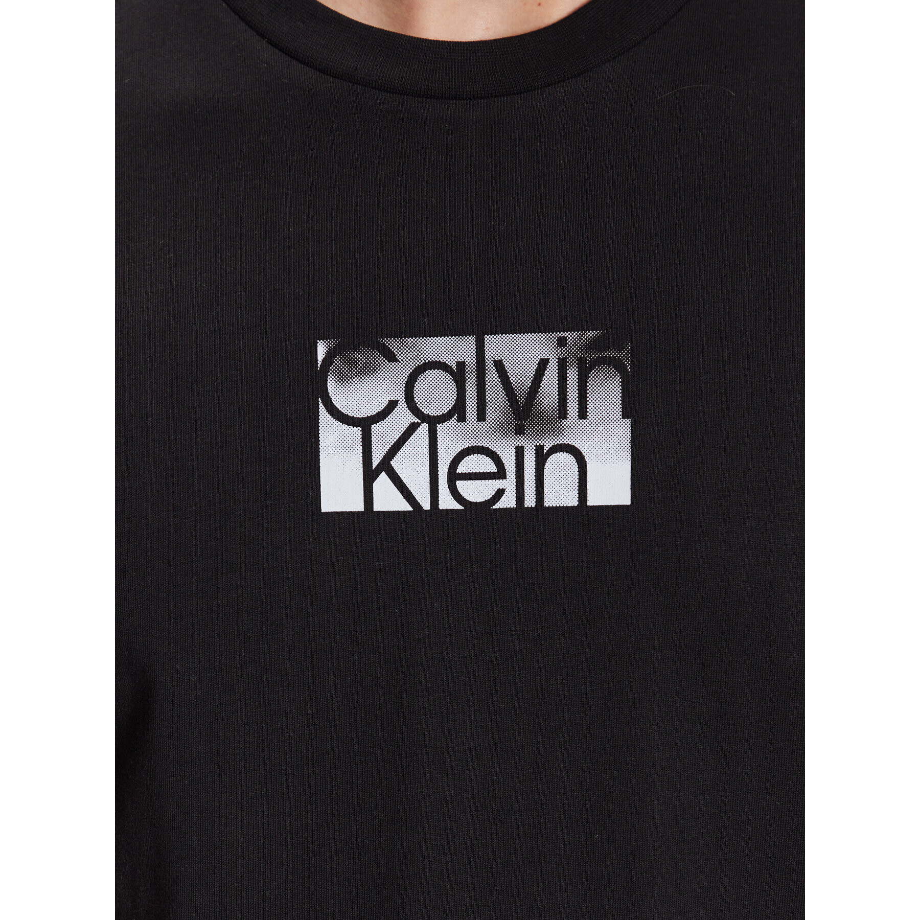 Calvin Klein Тишърт Cloud Logo T-Shirt K10K111119 Черен Regular Fit - Pepit.bg