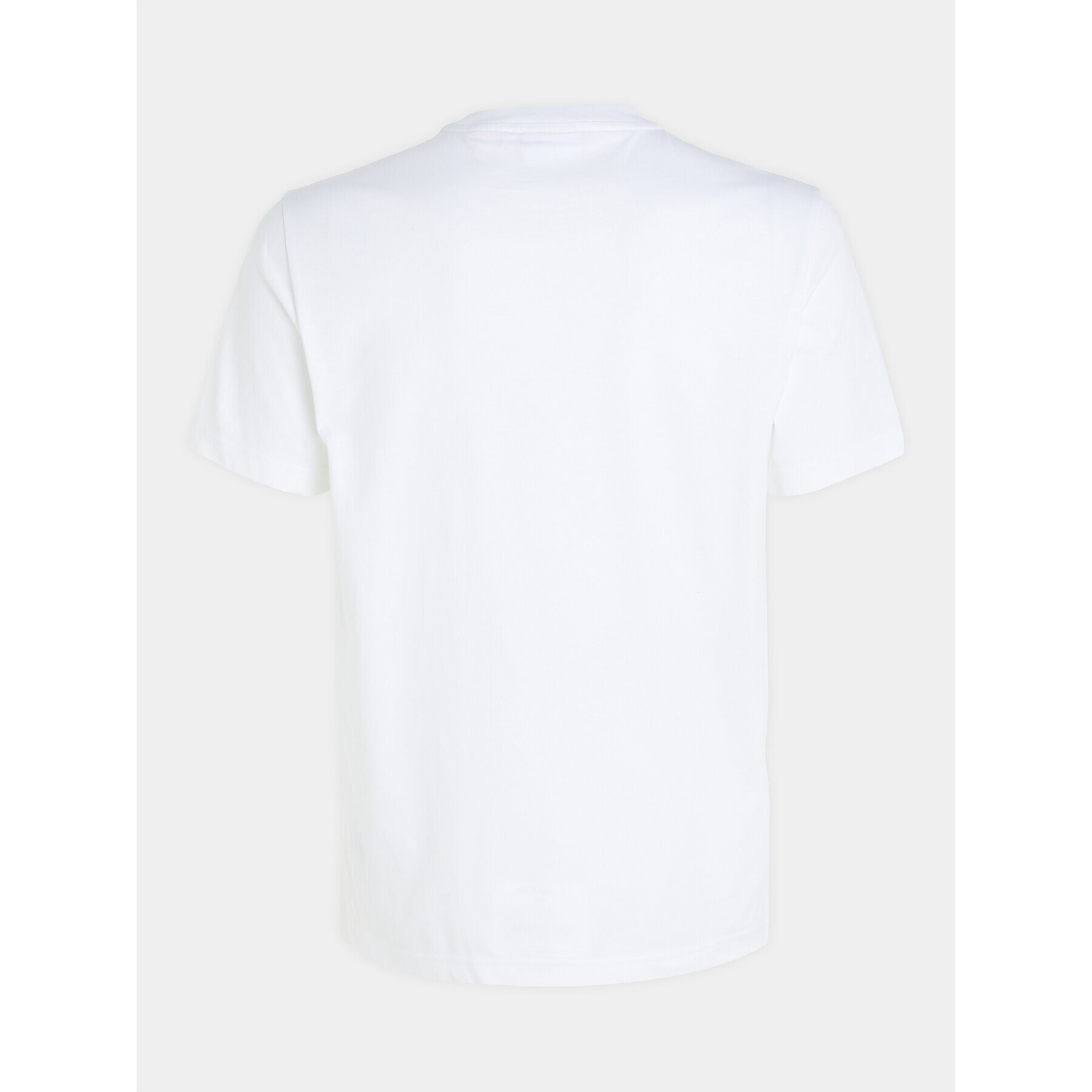 Calvin Klein Тишърт Contrast Line Logo K10K111538 Бял Regular Fit - Pepit.bg
