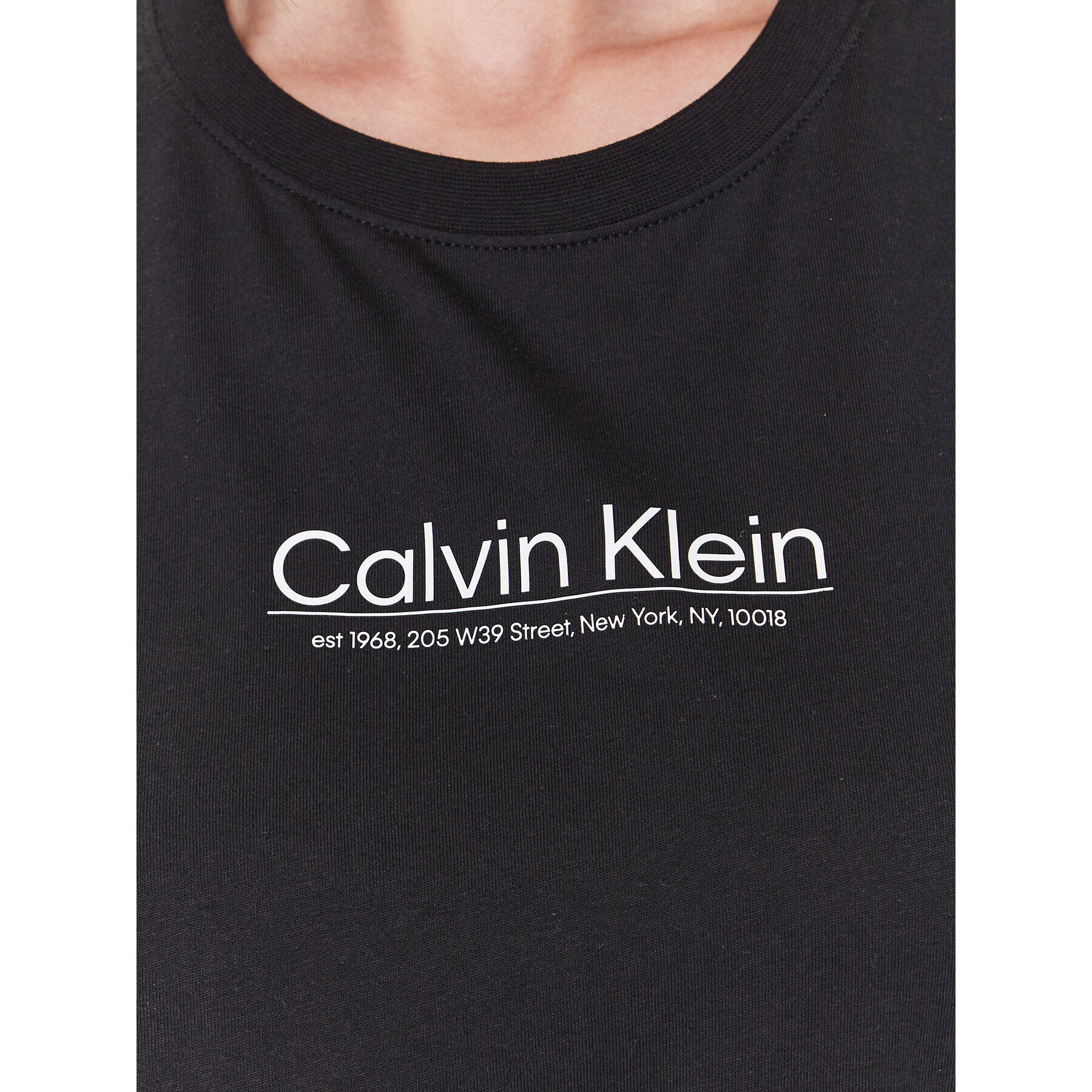 Calvin Klein Тишърт Coordinates Logo Graphic K20K204996 Черен Regular Fit - Pepit.bg