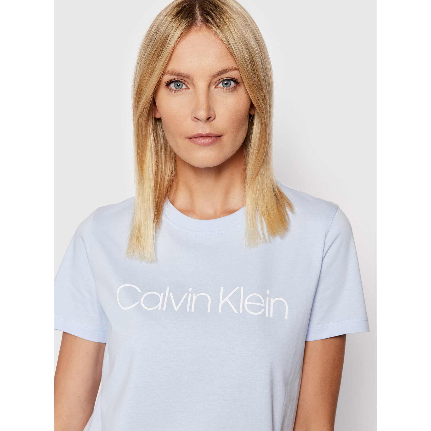 Calvin Klein Тишърт Core Logo K20K202142 Син Regular Fit - Pepit.bg