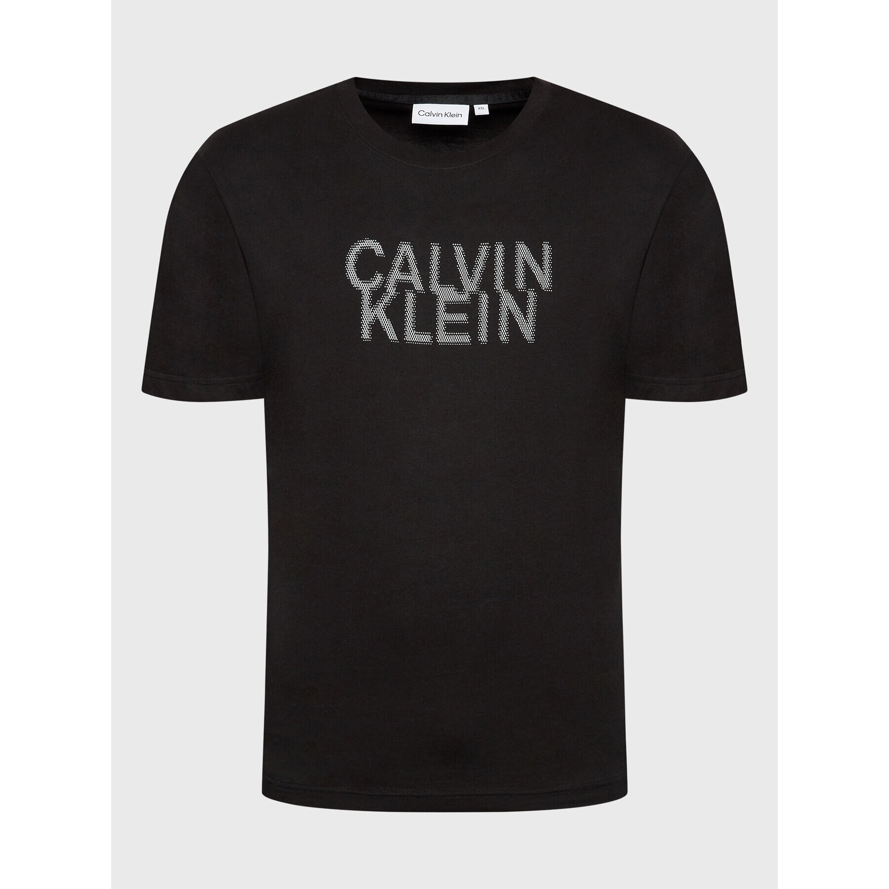 Calvin Klein Тишърт Distorted K10K110113 Черен Regular Fit - Pepit.bg