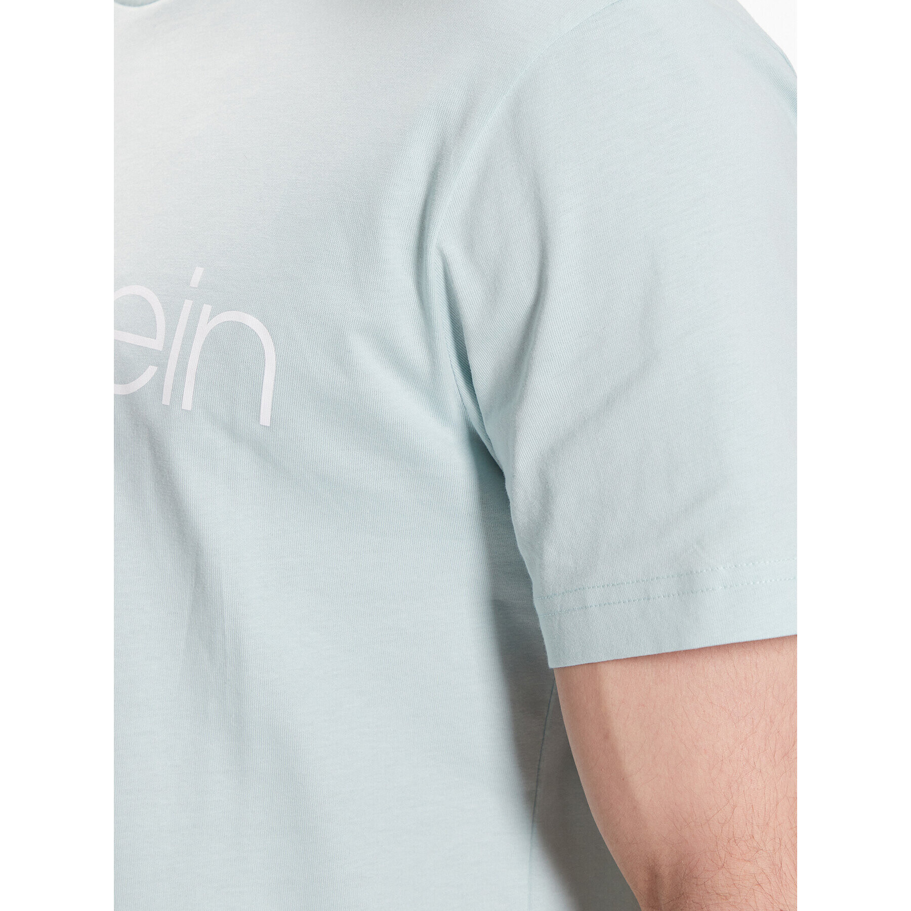 Calvin Klein Тишърт Front Logo K10K103078 Зелен Regular Fit - Pepit.bg