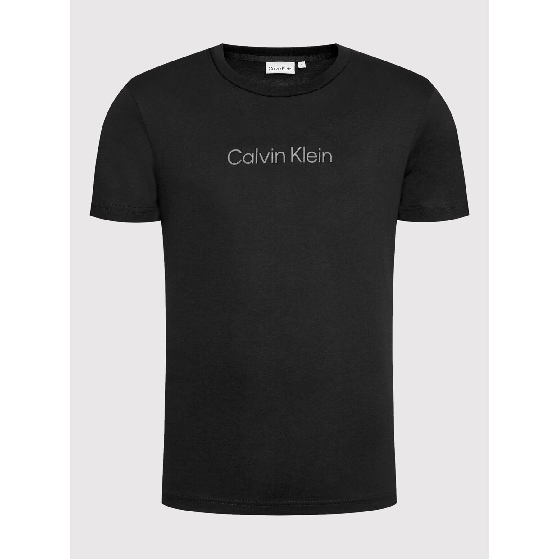 Calvin Klein Тишърт Front Logo K10K109802 Черен Regular Fit - Pepit.bg