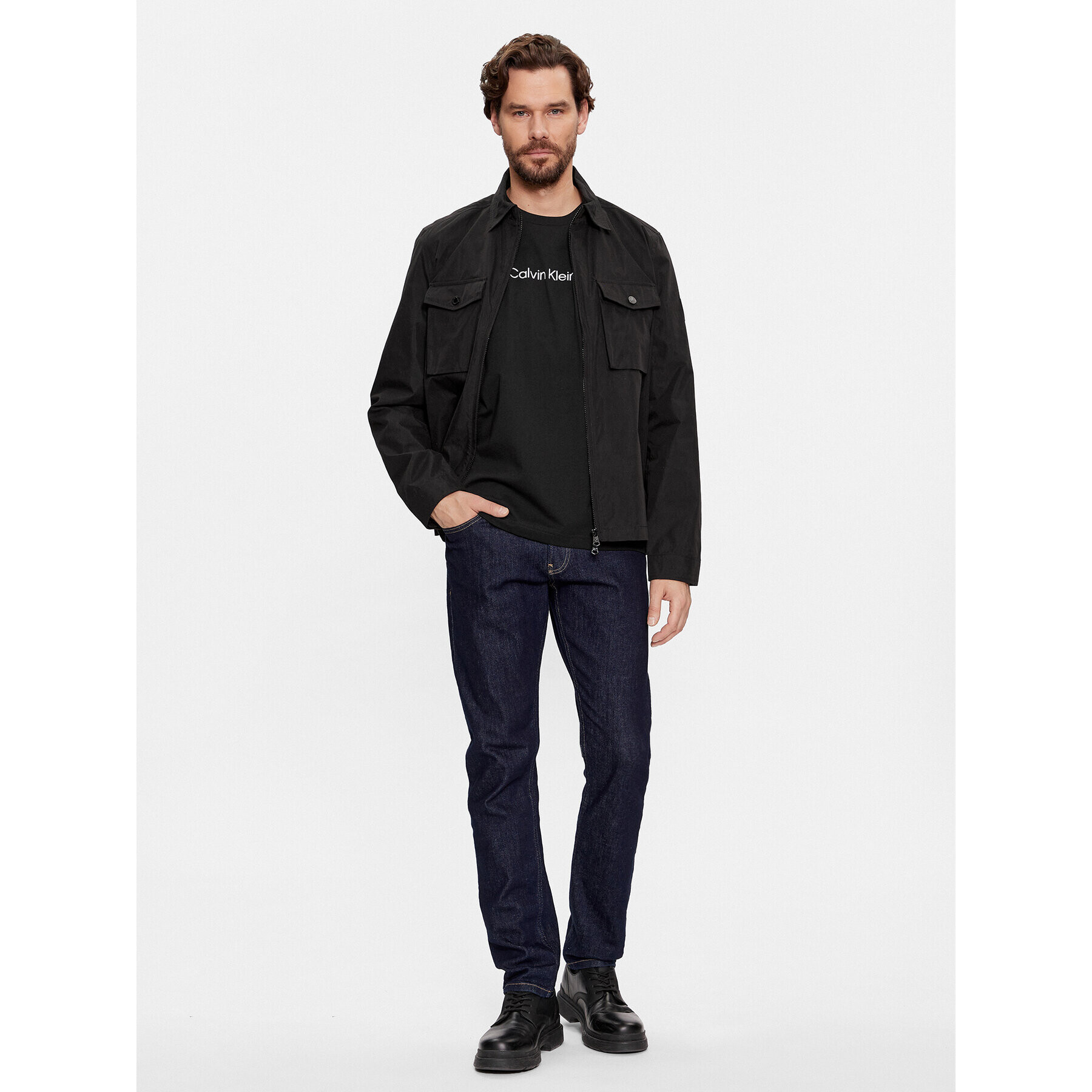 Calvin Klein Тишърт Hero K10K111346 Черен Regular Fit - Pepit.bg