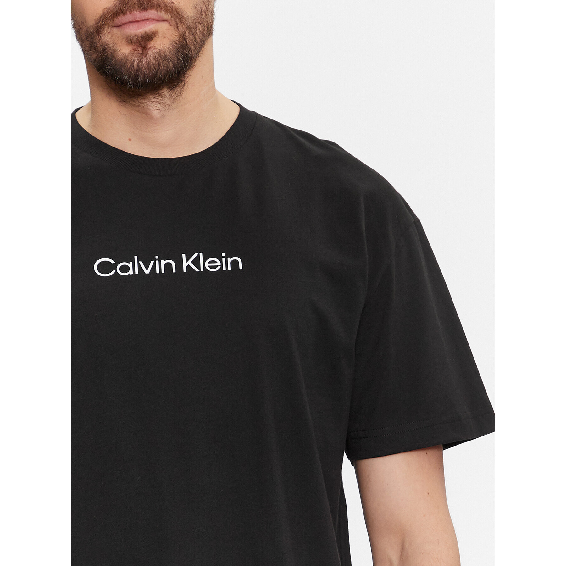 Calvin Klein Тишърт Hero K10K111346 Черен Regular Fit - Pepit.bg