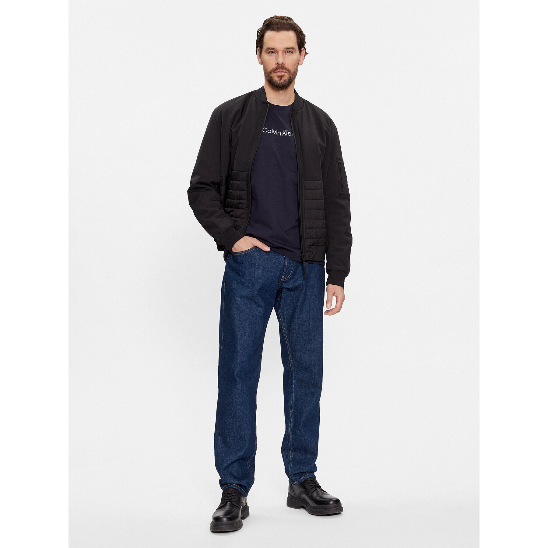 Calvin Klein Тишърт Hero K10K111346 Син Regular Fit - Pepit.bg