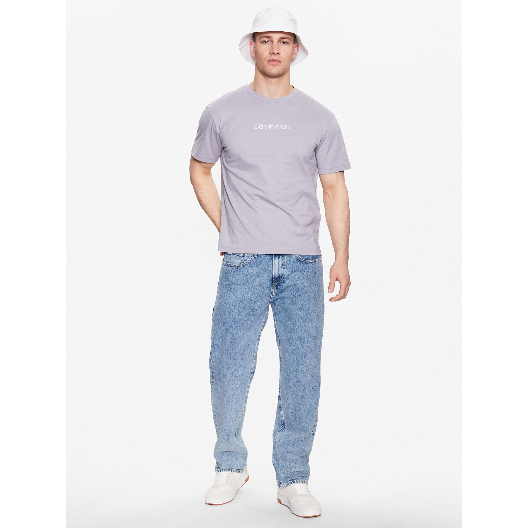 Calvin Klein Тишърт Hero K10K111346 Сив Regular Fit - Pepit.bg