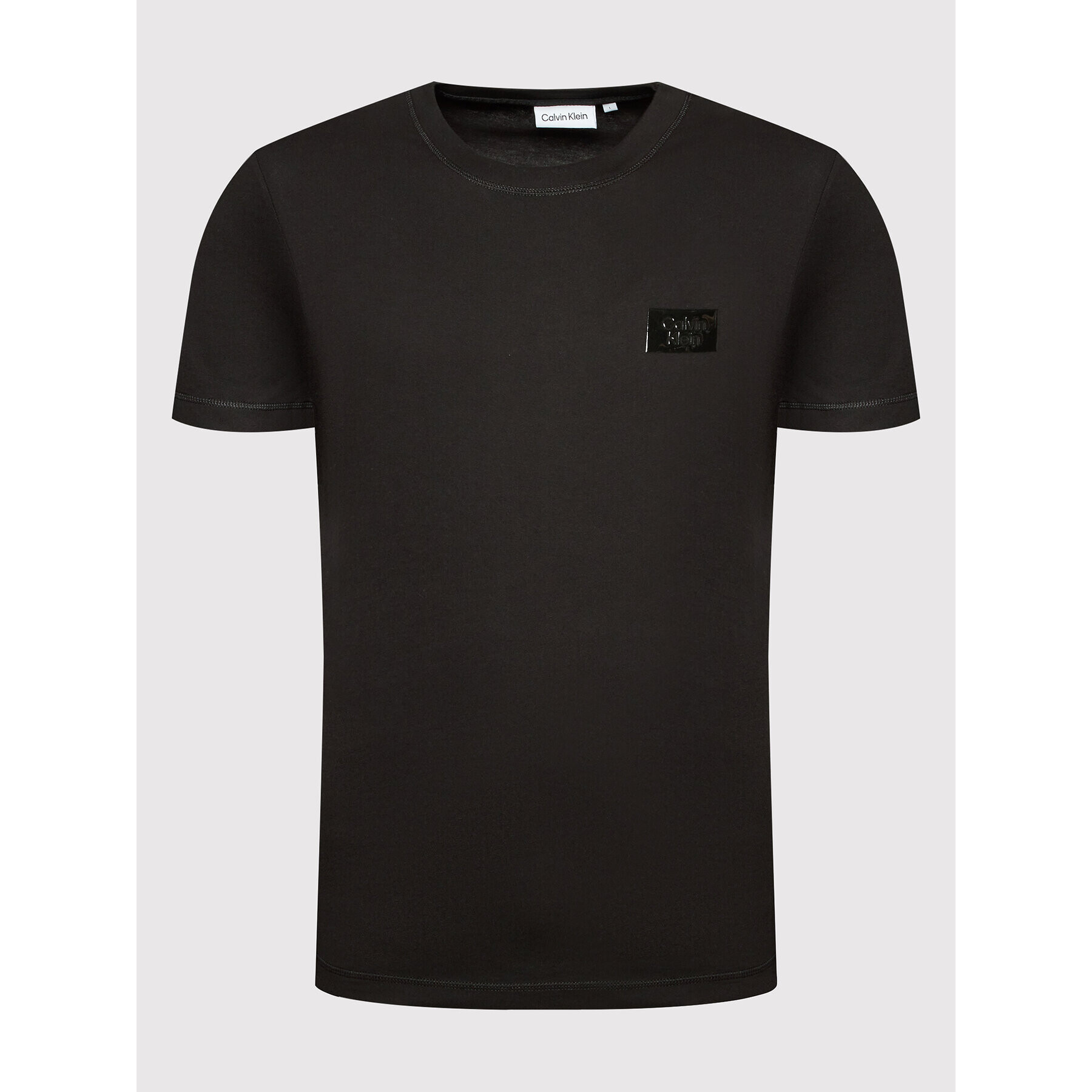 Calvin Klein Тишърт Highshine Box Logo K10K108836 Черен Regular Fit - Pepit.bg