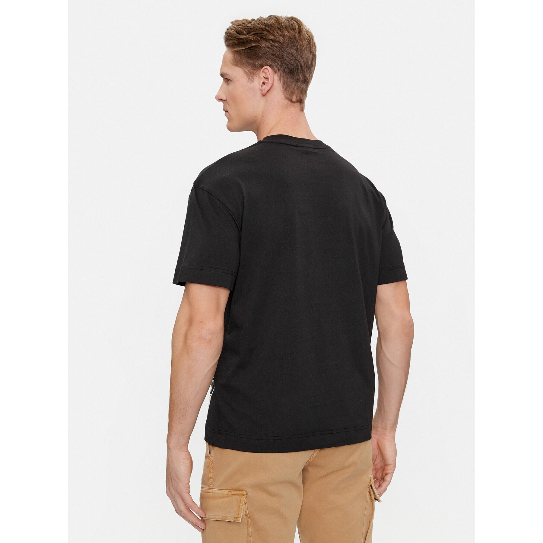 Calvin Klein Тишърт Horizon K10K111836 Черен Regular Fit - Pepit.bg
