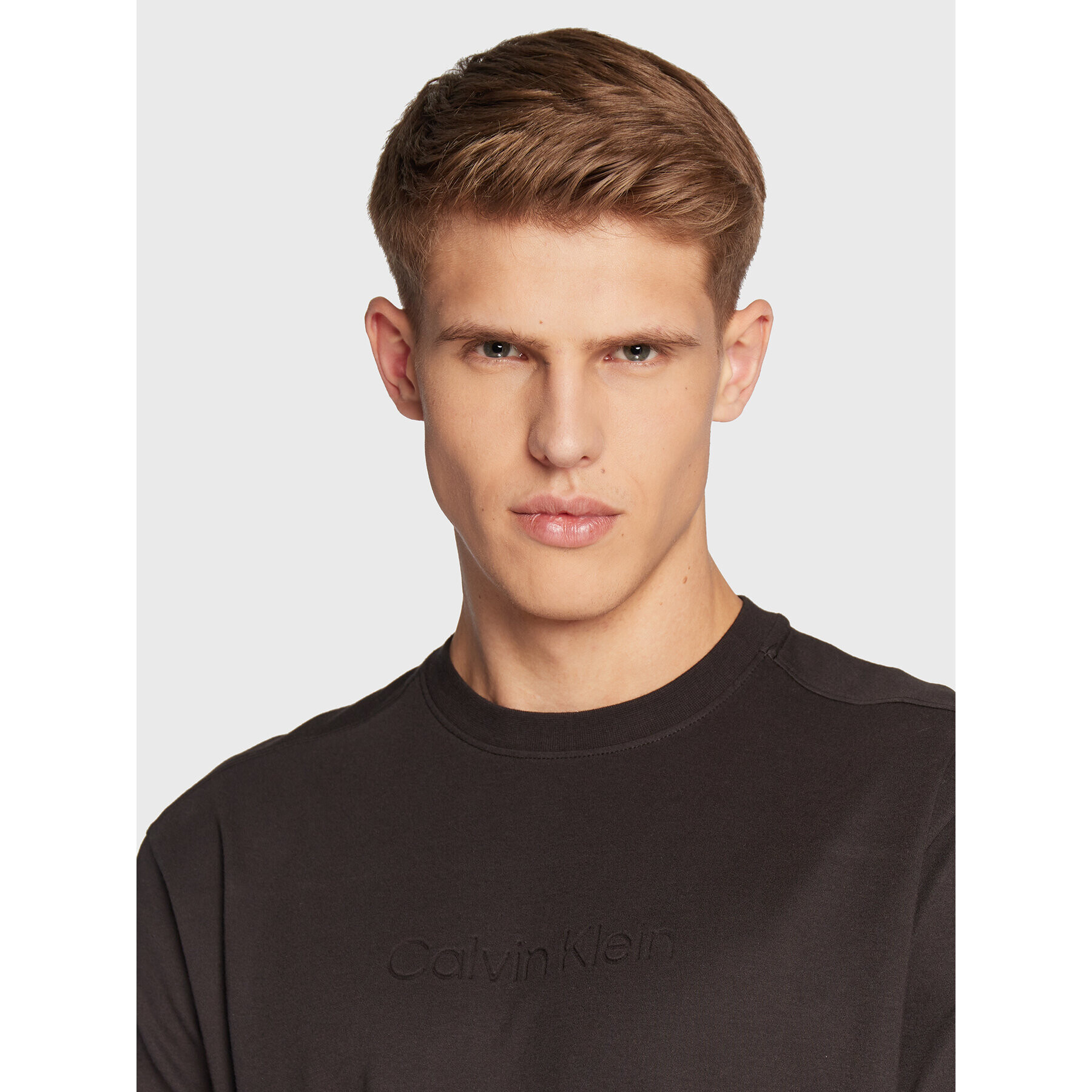 Calvin Klein Тишърт K10K109900 Черен Regular Fit - Pepit.bg