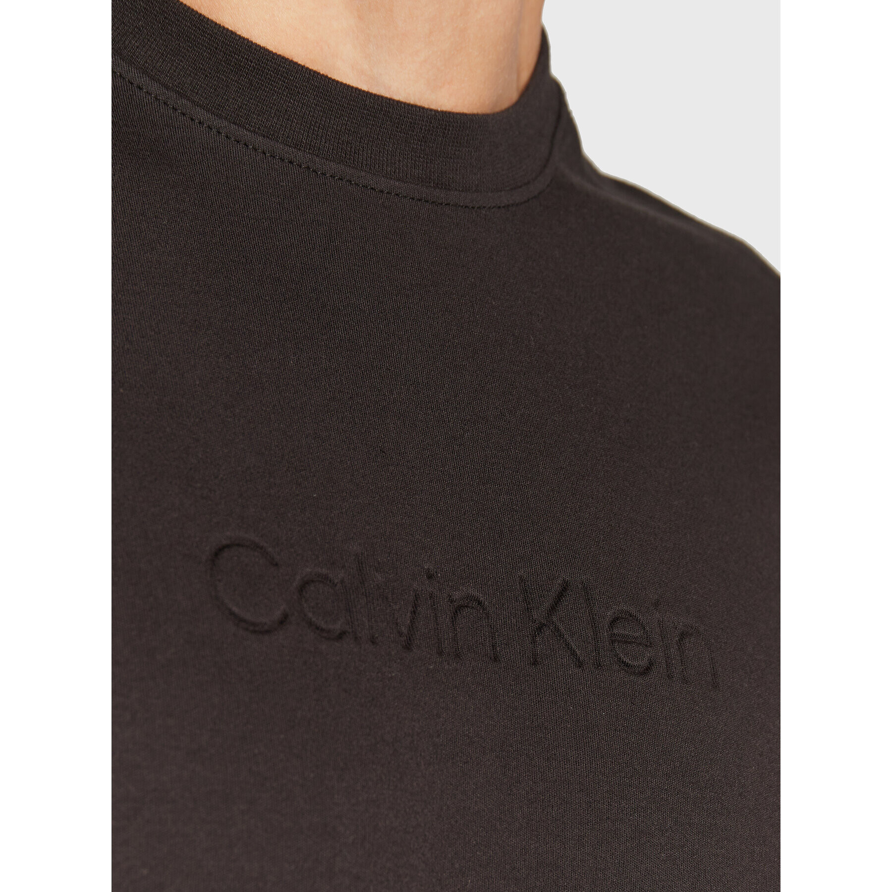Calvin Klein Тишърт K10K109900 Черен Regular Fit - Pepit.bg
