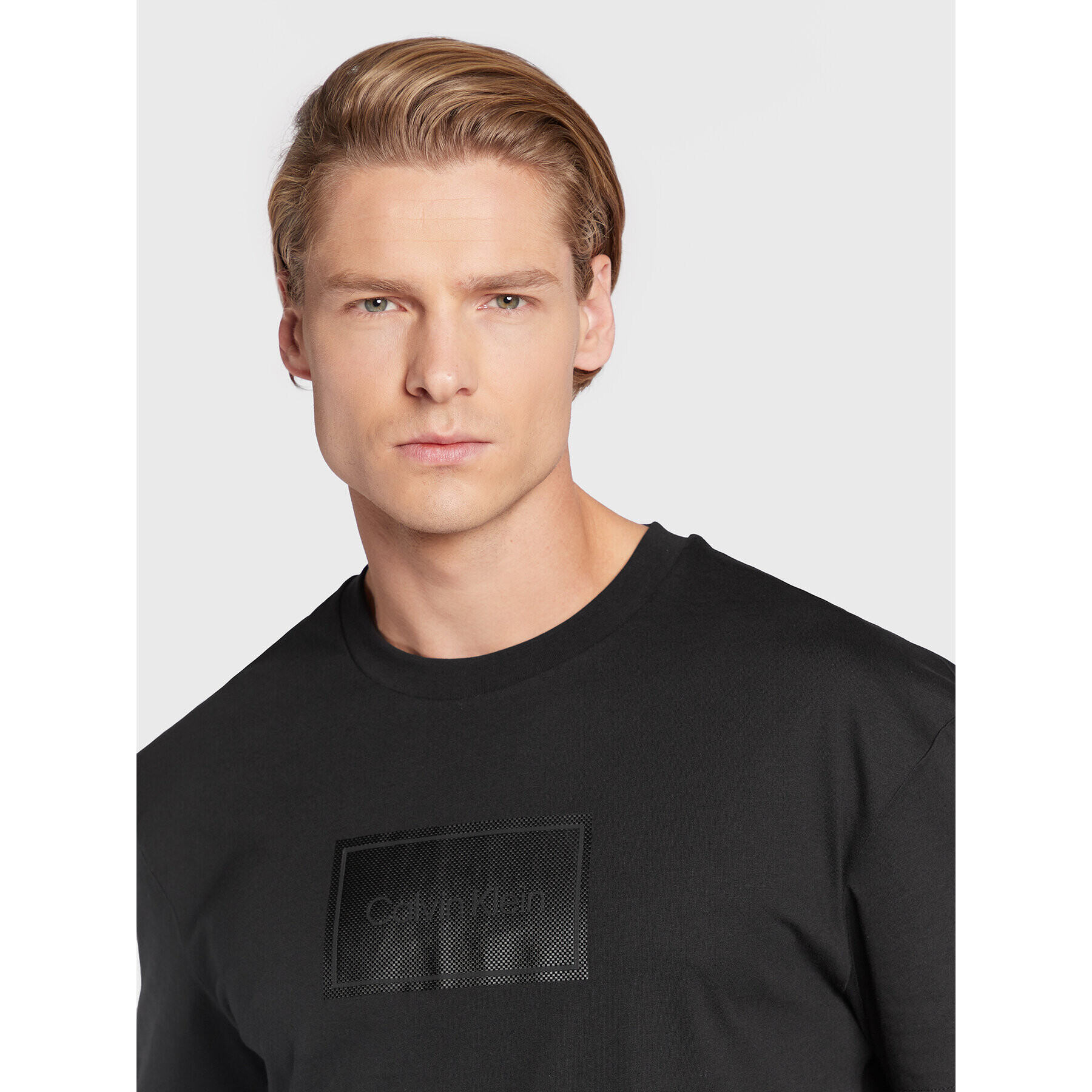 Calvin Klein Тишърт K10K110115 Черен Regular Fit - Pepit.bg