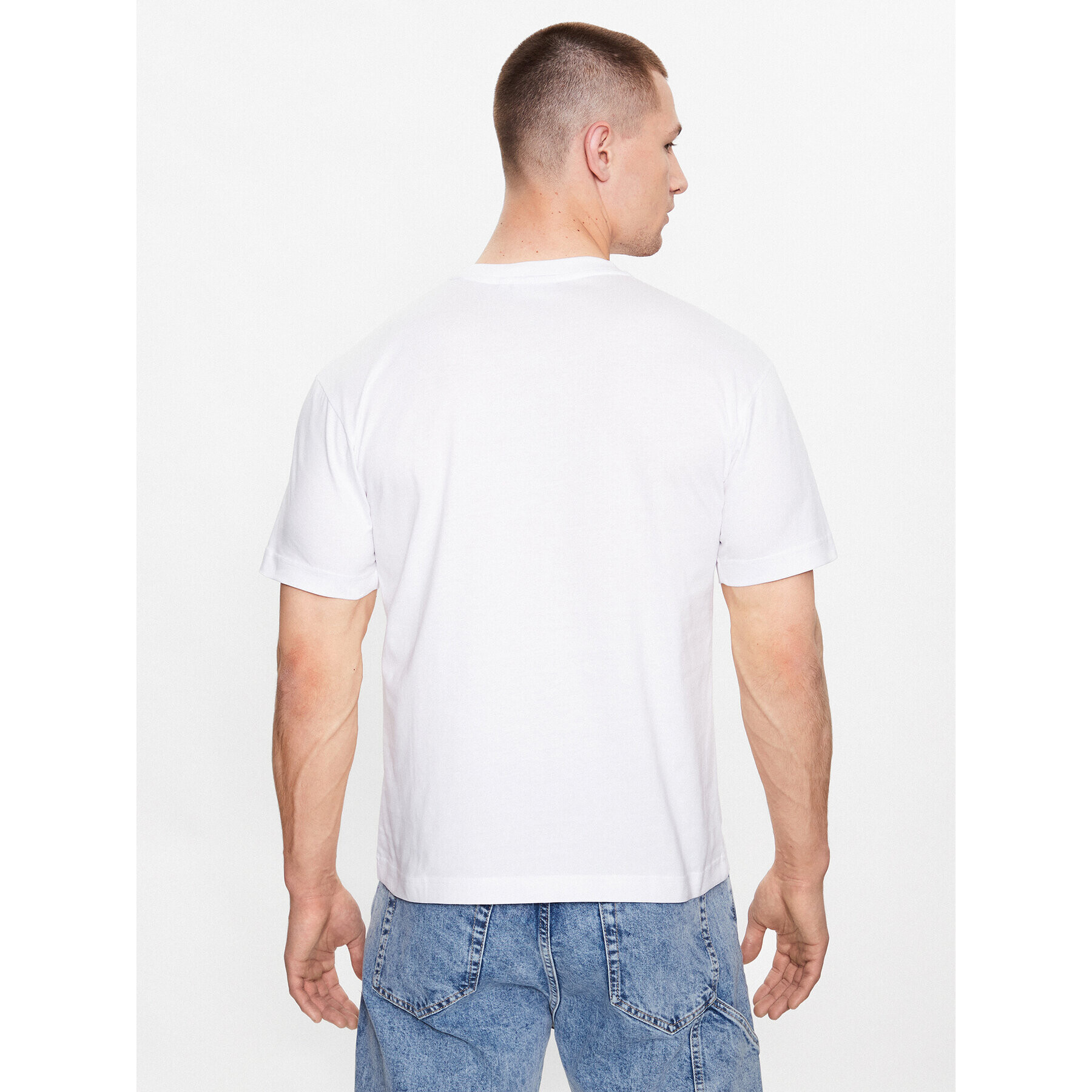 Calvin Klein Тишърт K10K111527 Бял Regular Fit - Pepit.bg