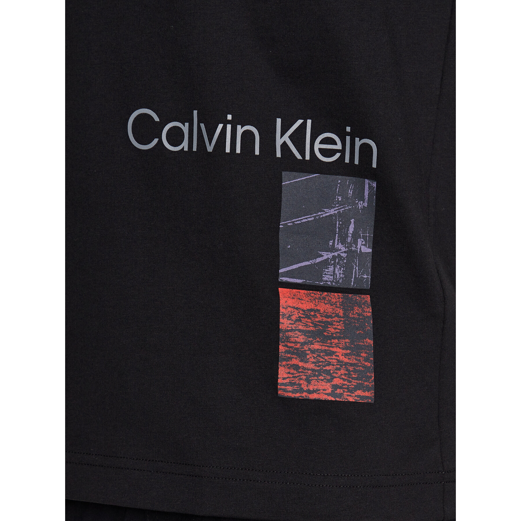 Calvin Klein Тишърт K10K111527 Черен Regular Fit - Pepit.bg