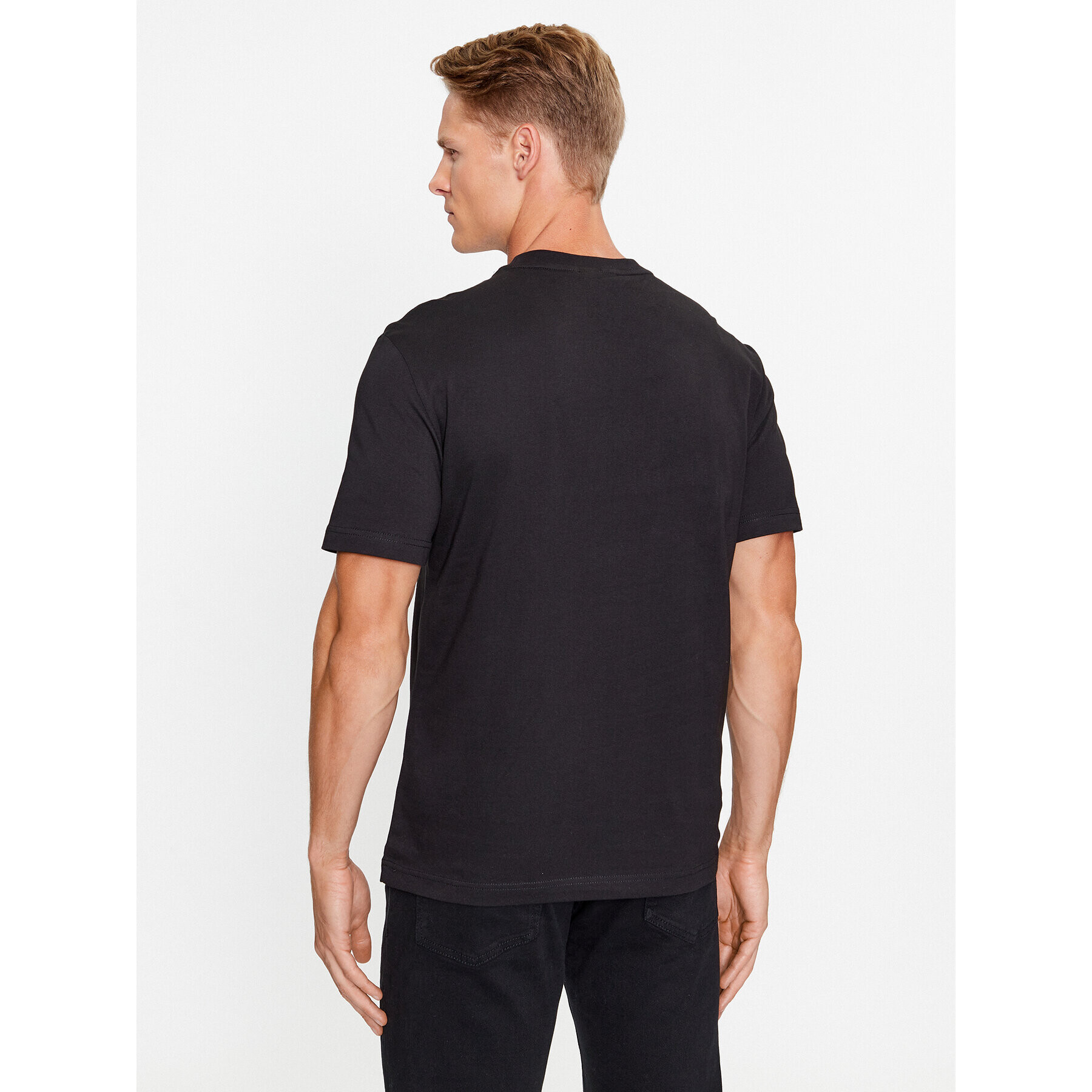Calvin Klein Тишърт K10K111841 Черен Regular Fit - Pepit.bg